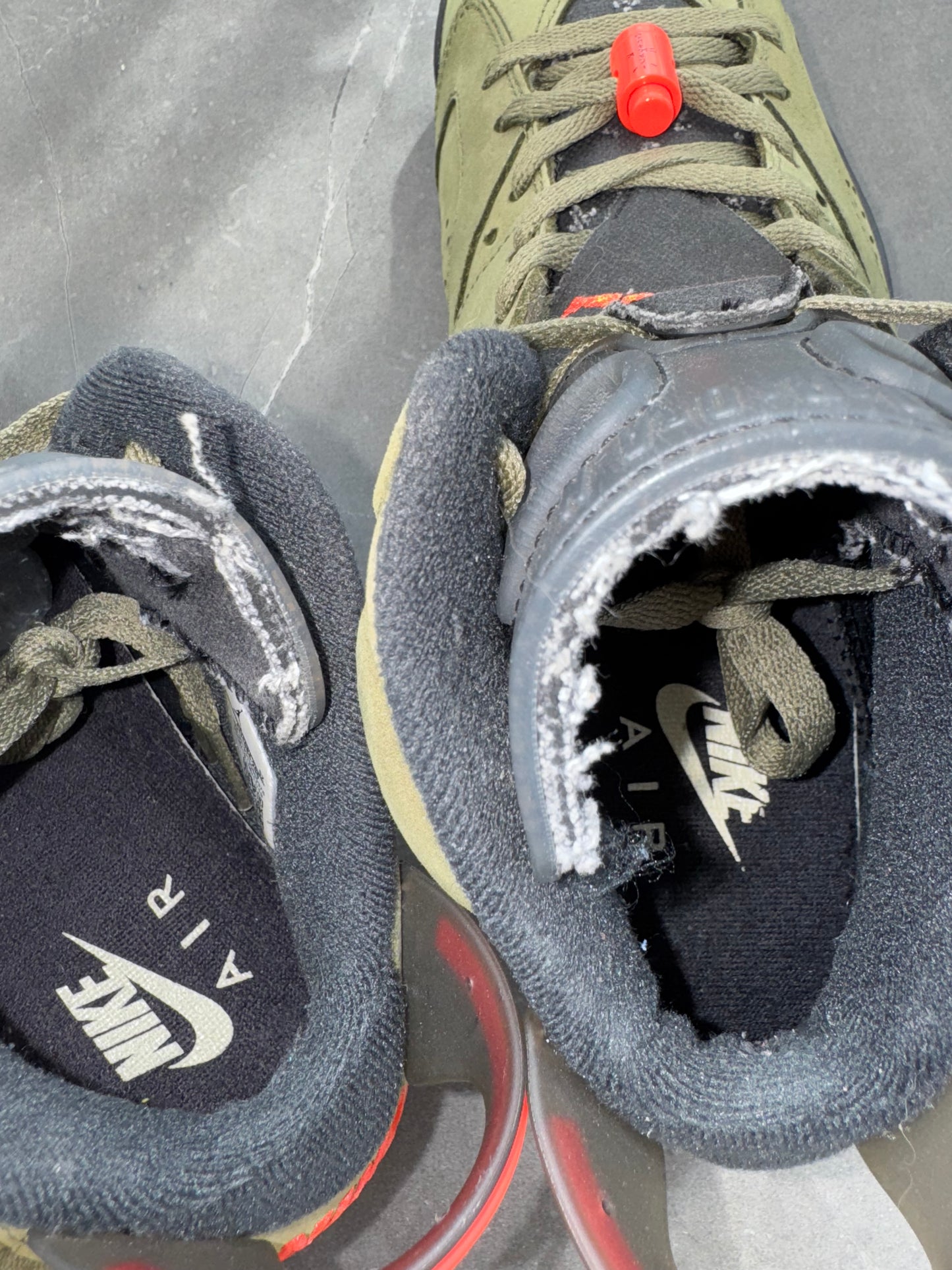 Air Jordan 6 Travis Scott Olive US9.5