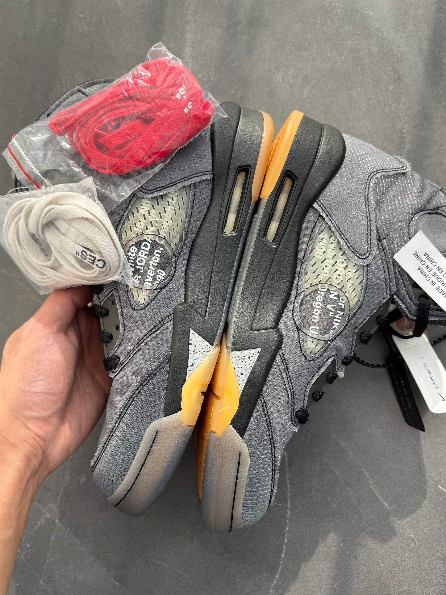 Air Jordan 5 Off-White Muslin US10