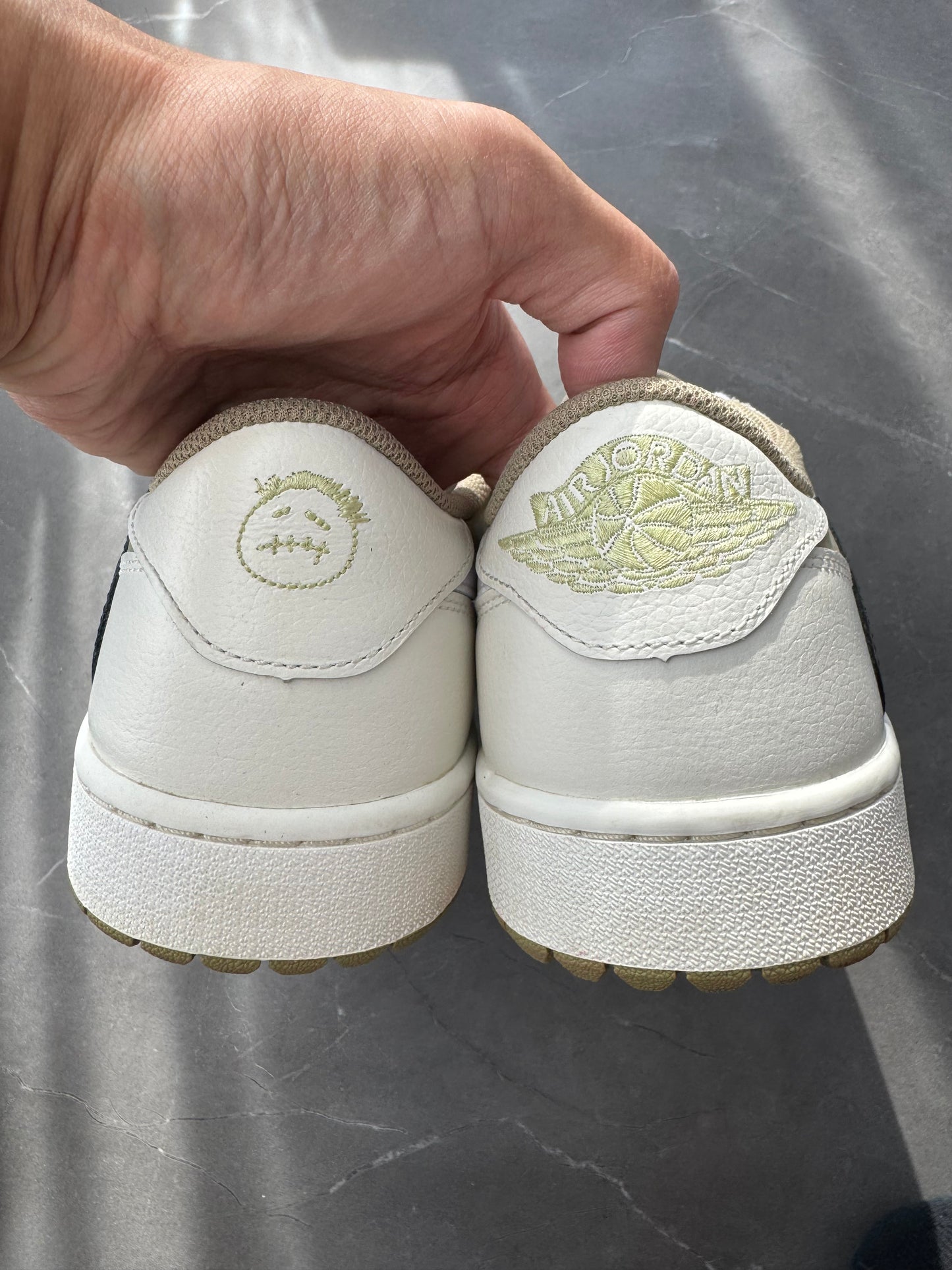 Air Jordan 1 Low Golf Travis Scott Netural Olive