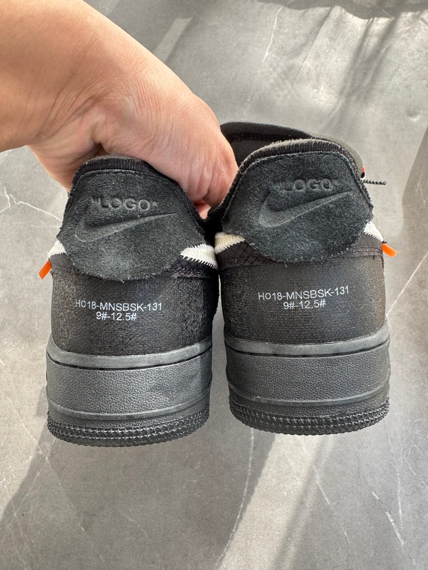 Air Force 1 Low Off-White Black US10