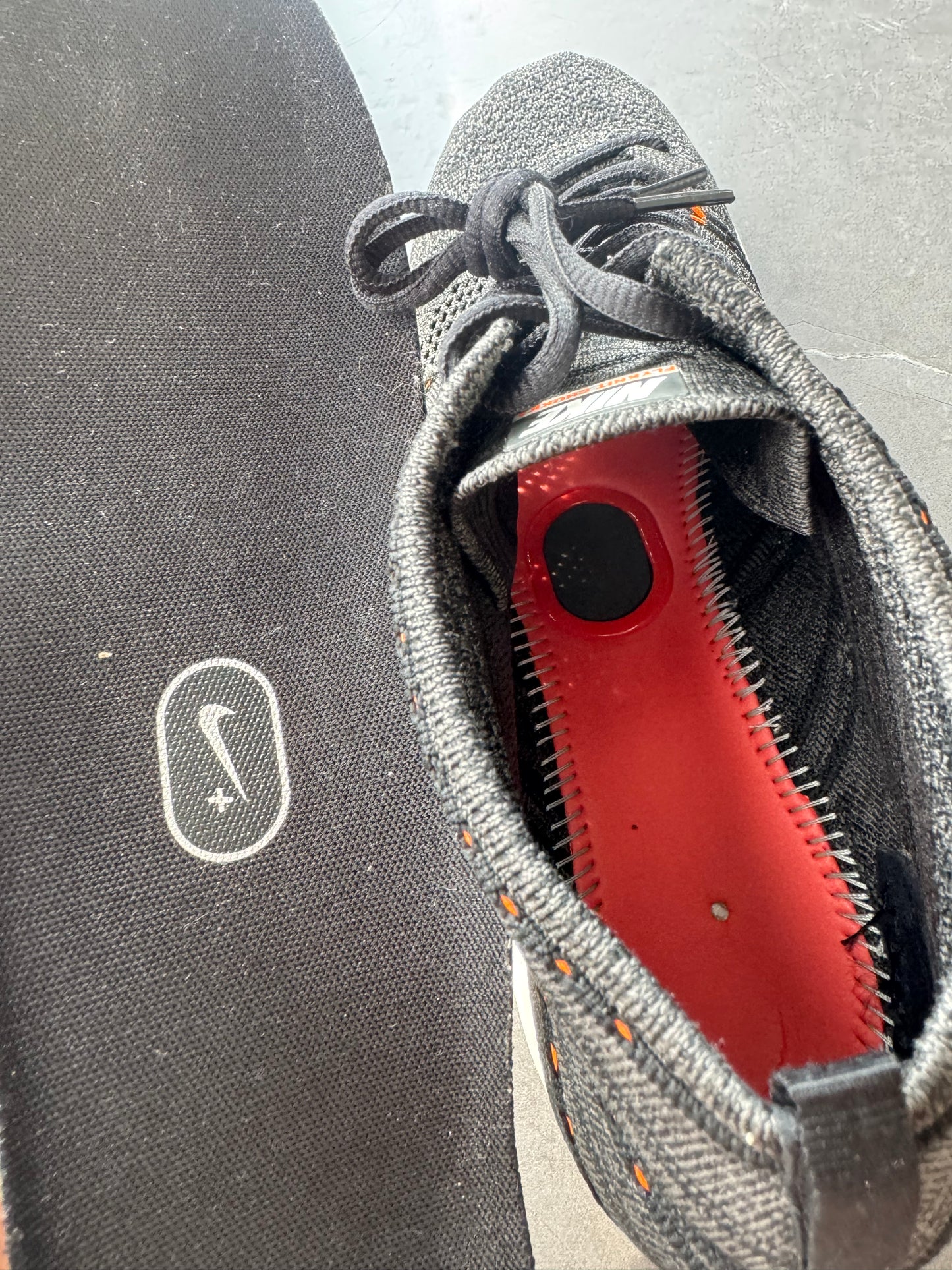 Nike Lunar Chukka Flyknit Midnight Fog Total Orange