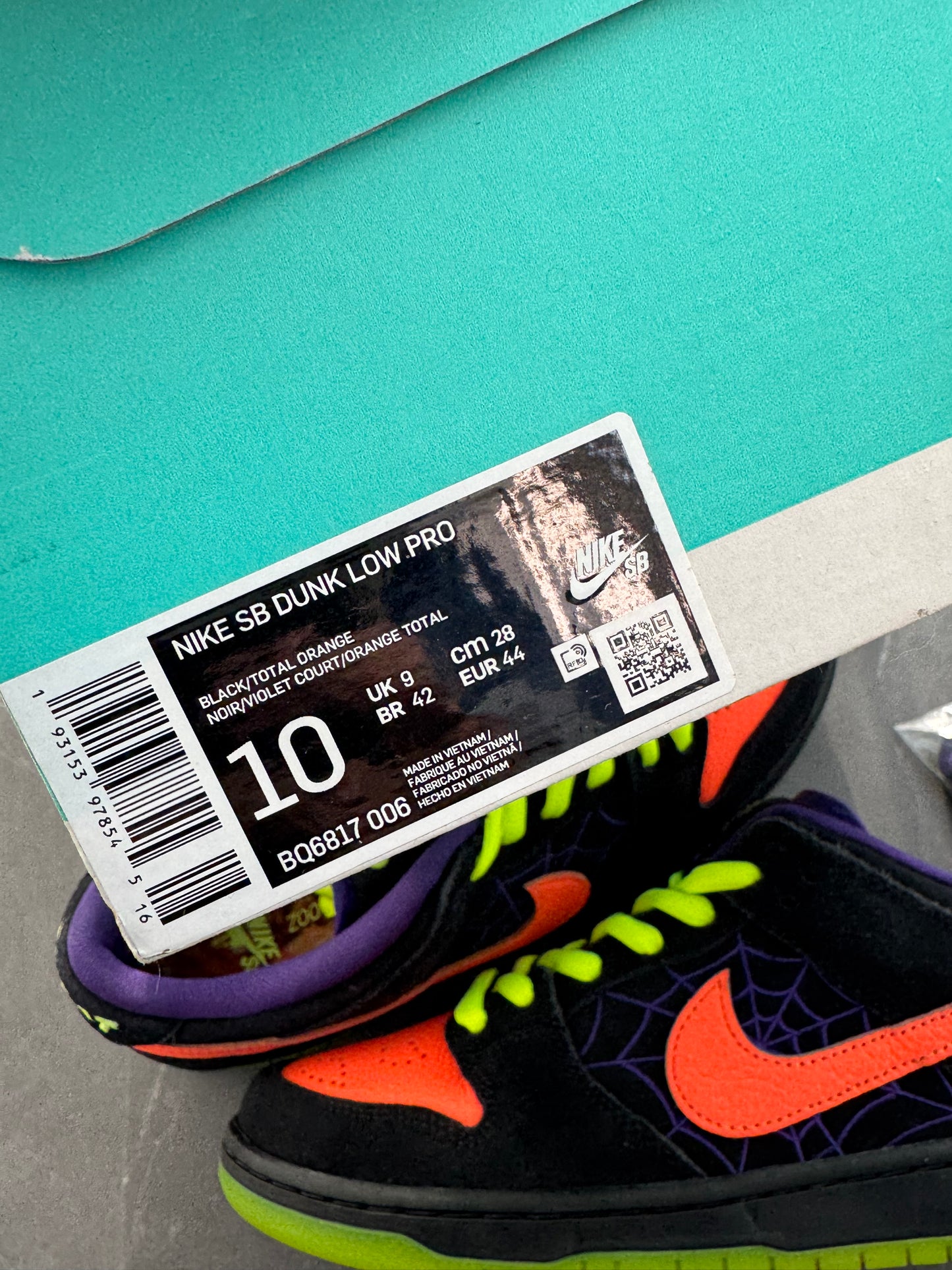 Dunk Low Pro SB Night Of Mischief Halloween US10