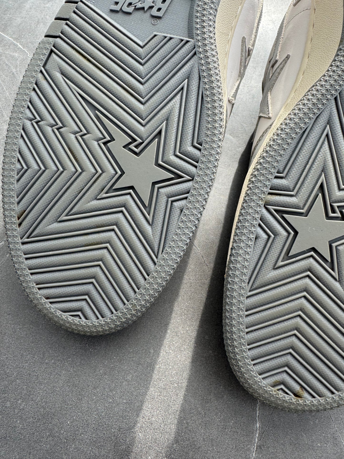 A Bathing Ape Court Sta Light Grey Cream