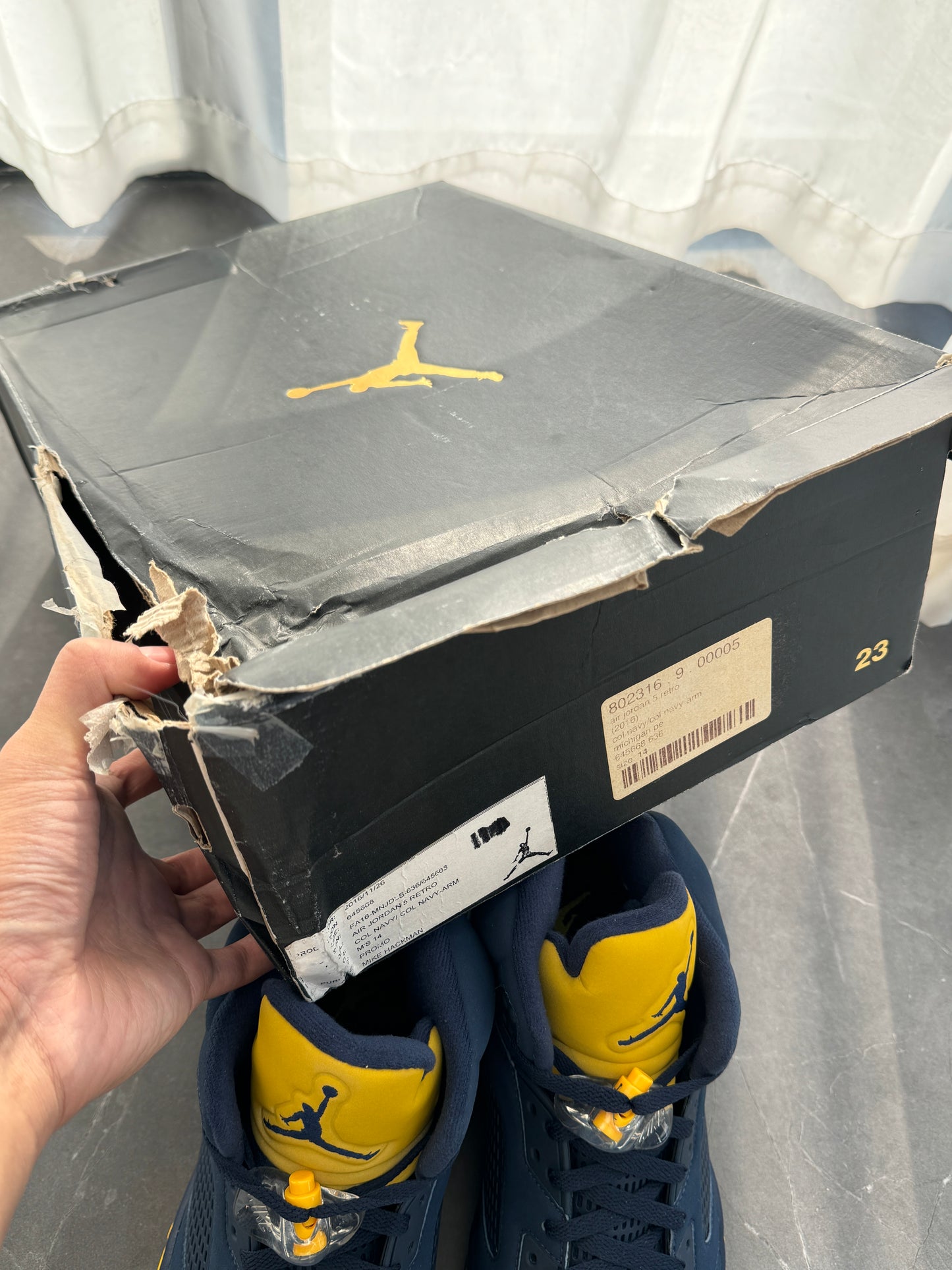 Air Jordan 5 High Michigan PE