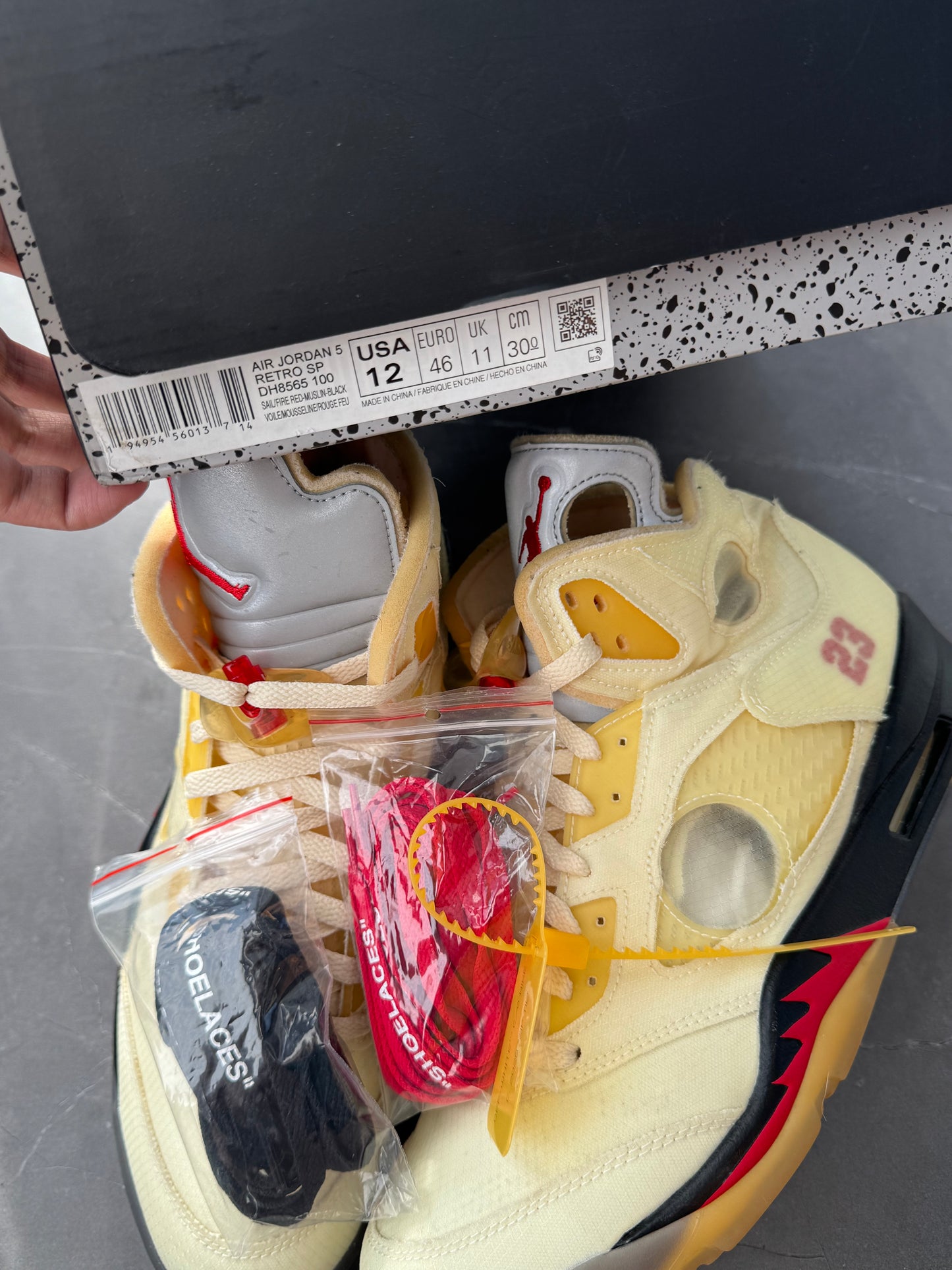 Air Jordan 5 Off-White Sail US12