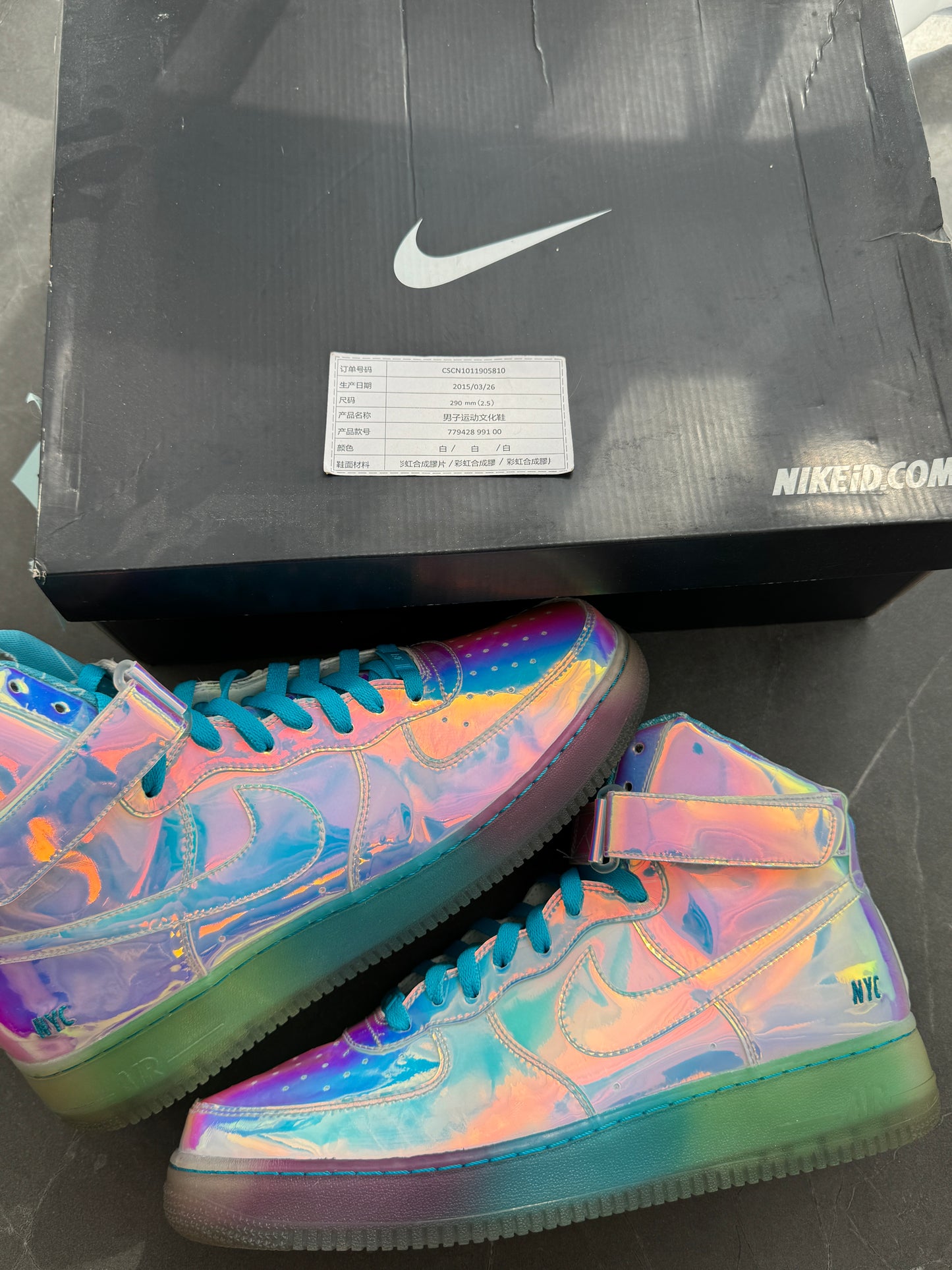 Air Force 1 High Premium Super Bowl Iridescent ID NYC Limited 2015