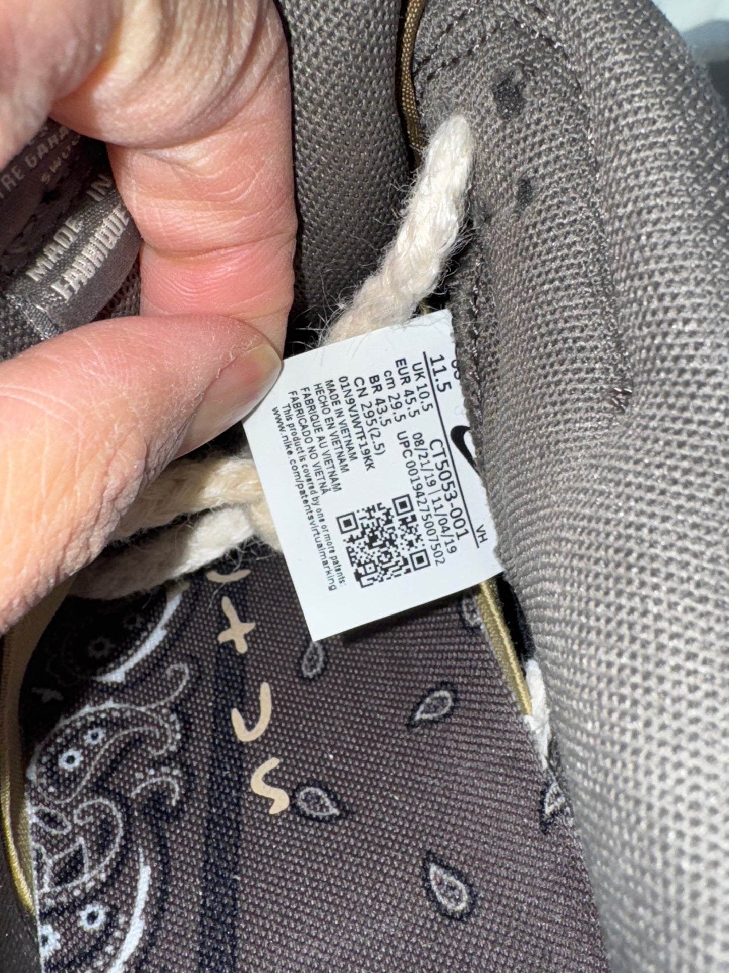 Dunk Low Pro SB Travis Scott US11.5