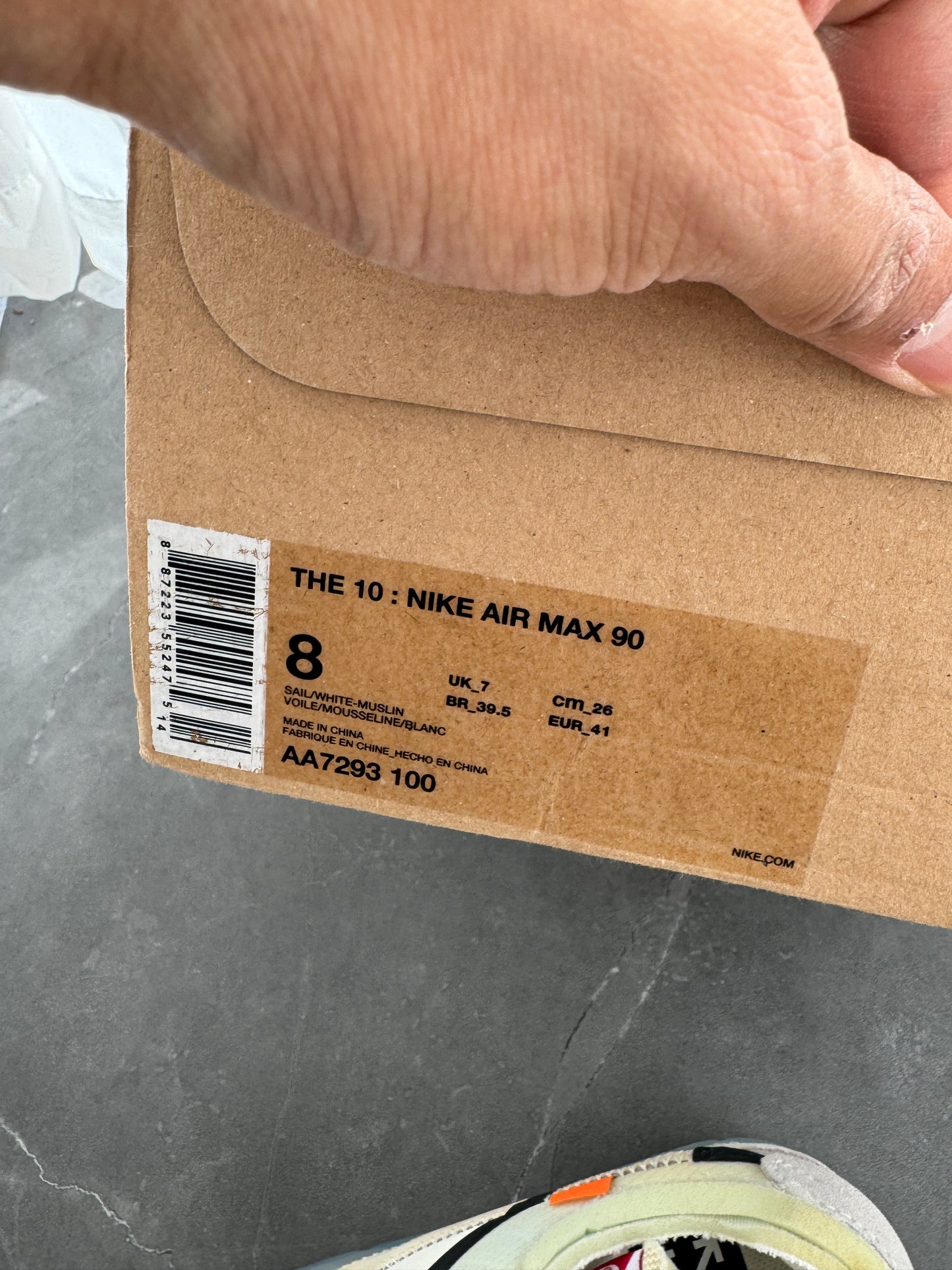 Air Max 90 Off-White The Ten US8