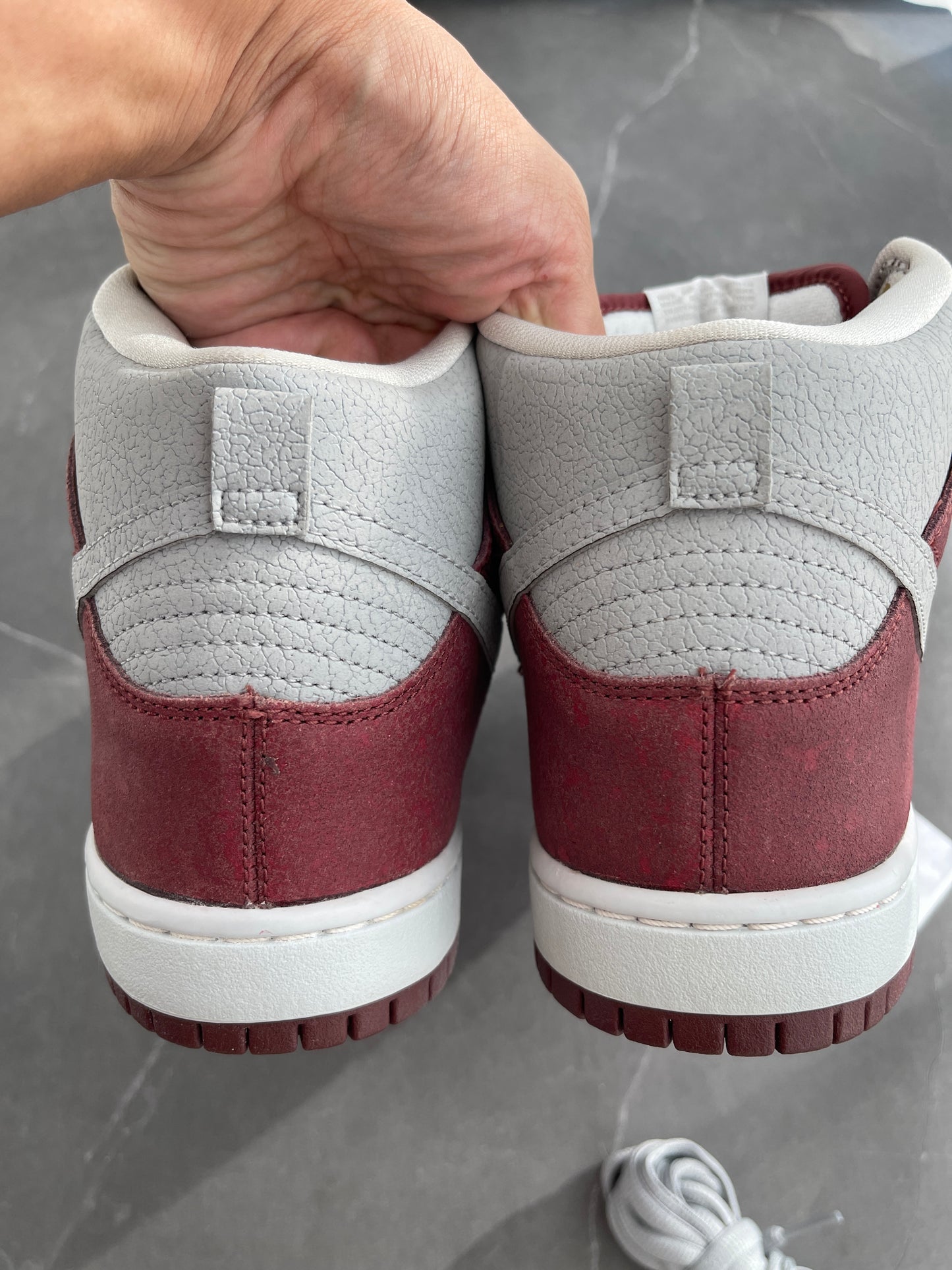 Dunk High Pro SB Brickhouse Cement Print Burgundy SAMPLE