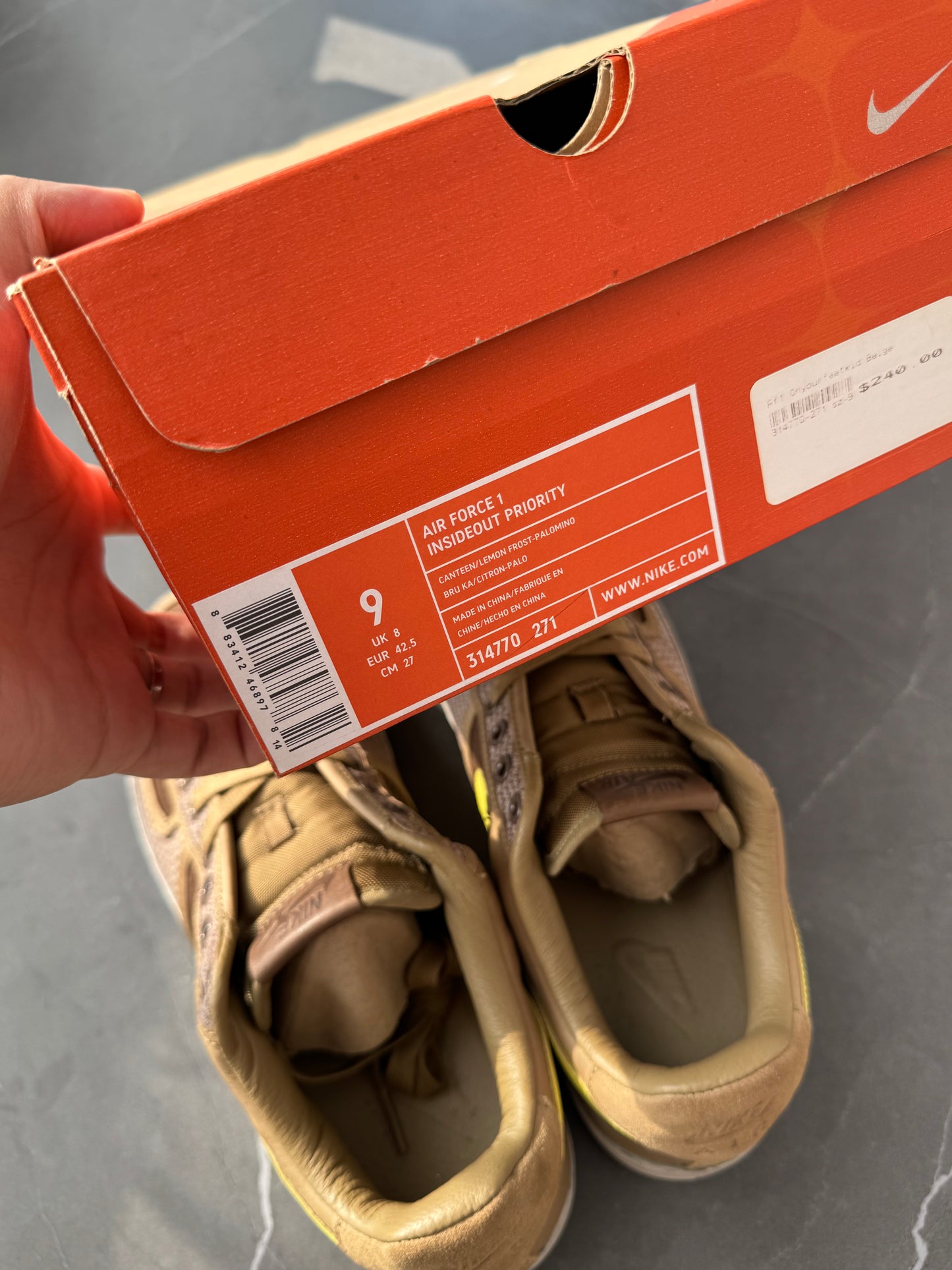 Air Force 1 Low Insideout Priority Undefeated Canteen 2006