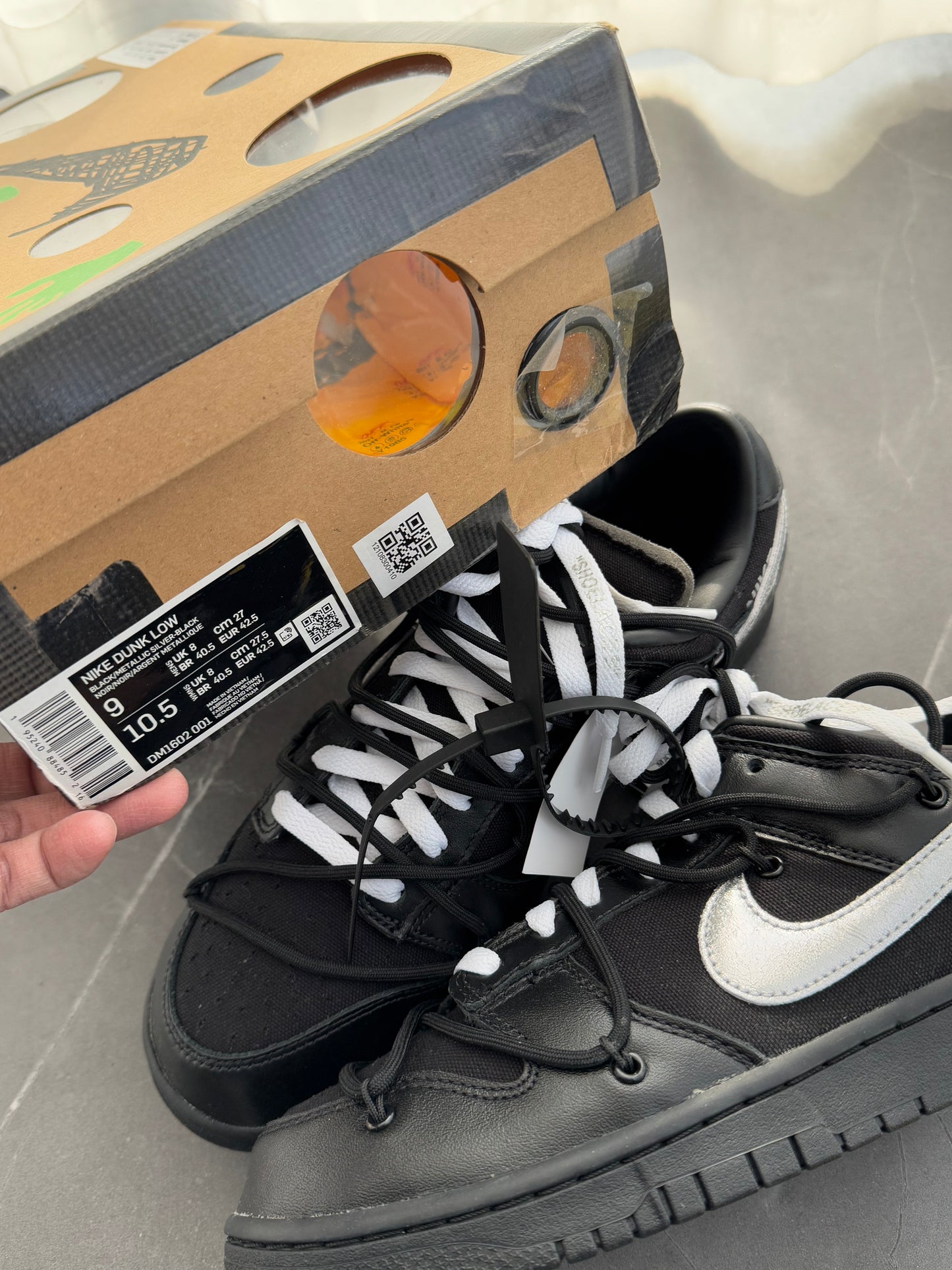 Dunk Low Off-White Lot50 US9