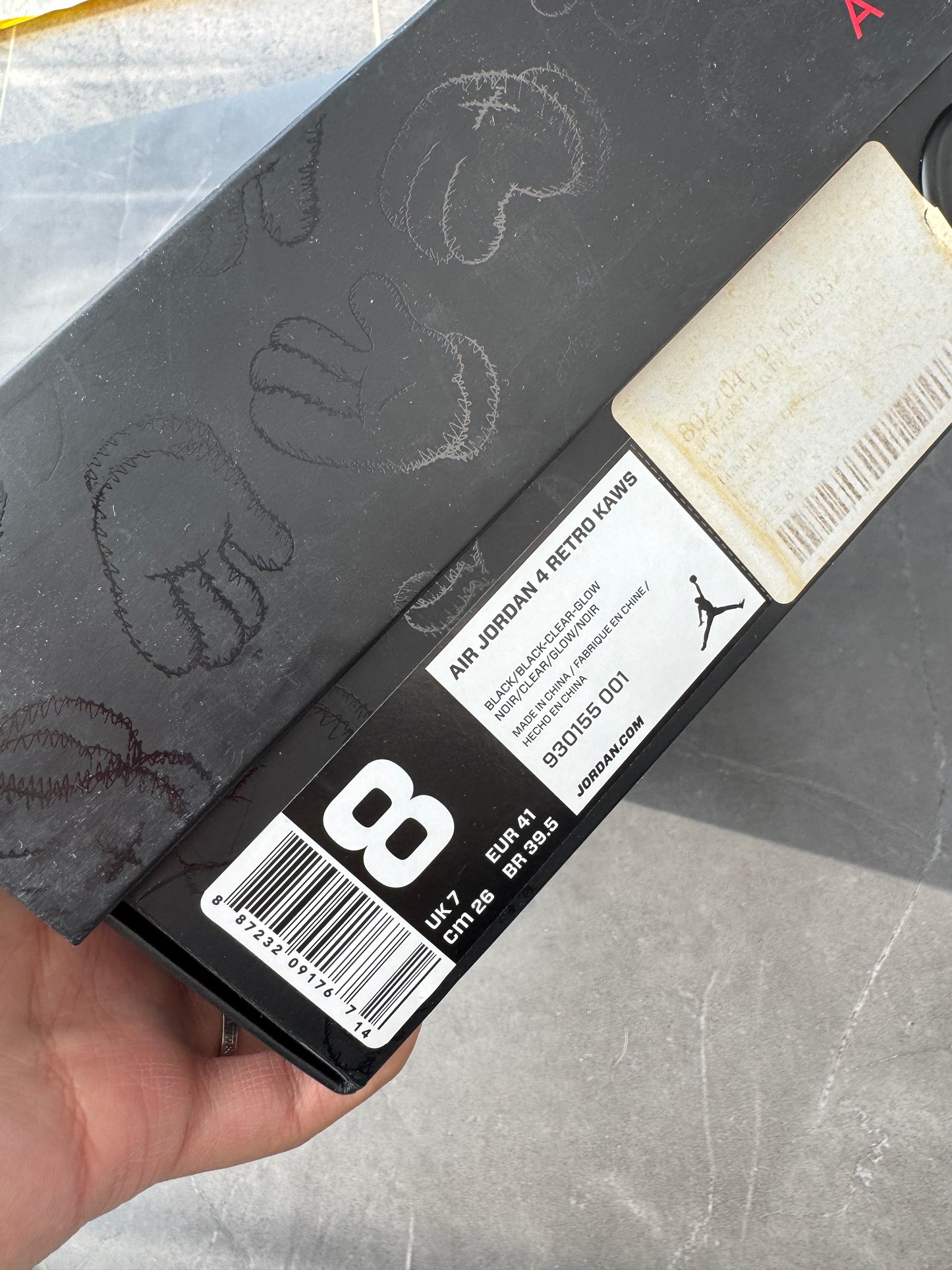 Air Jordan 4 Kaws Black US8