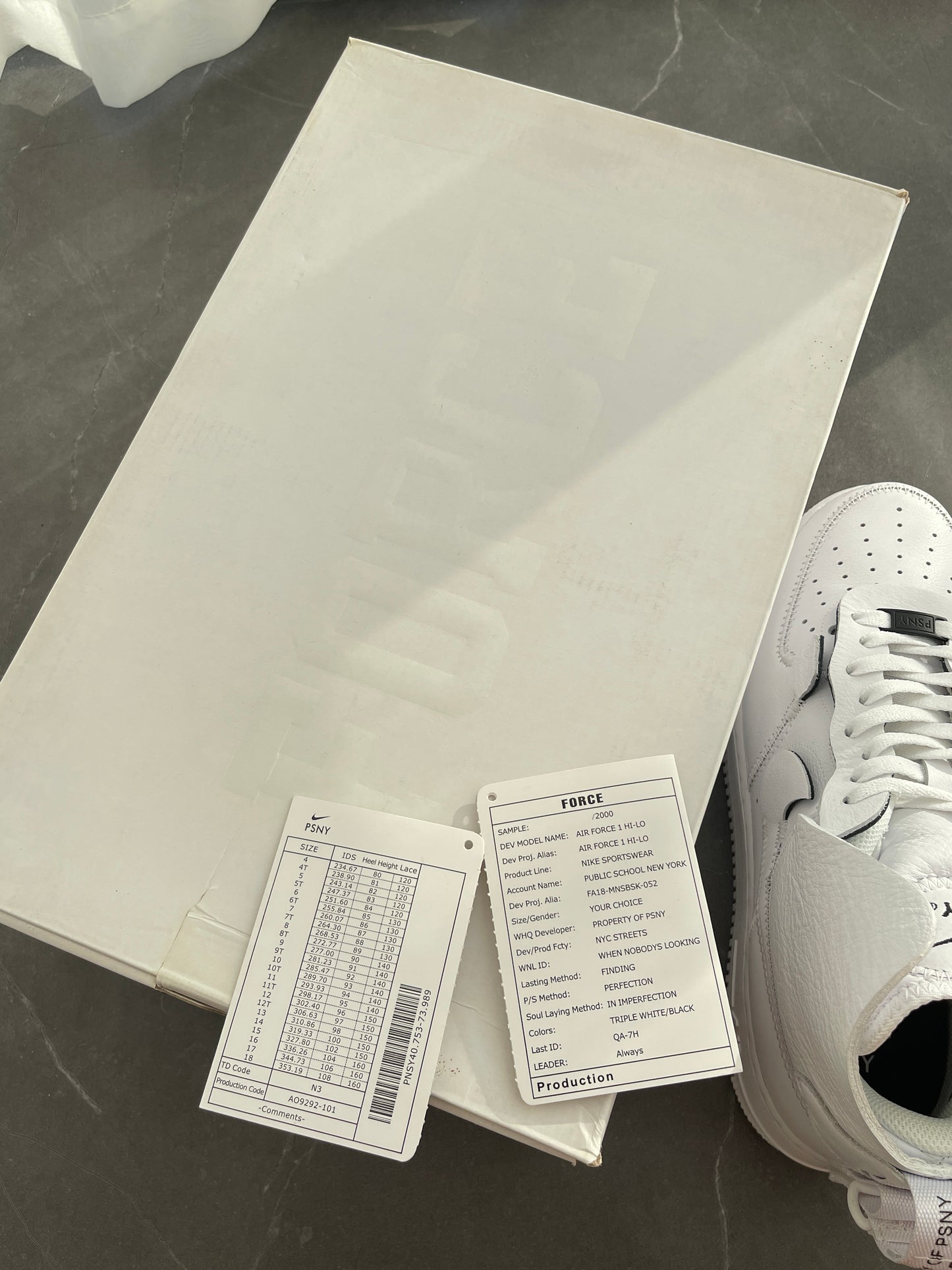 Air Force 1 High PSNY White