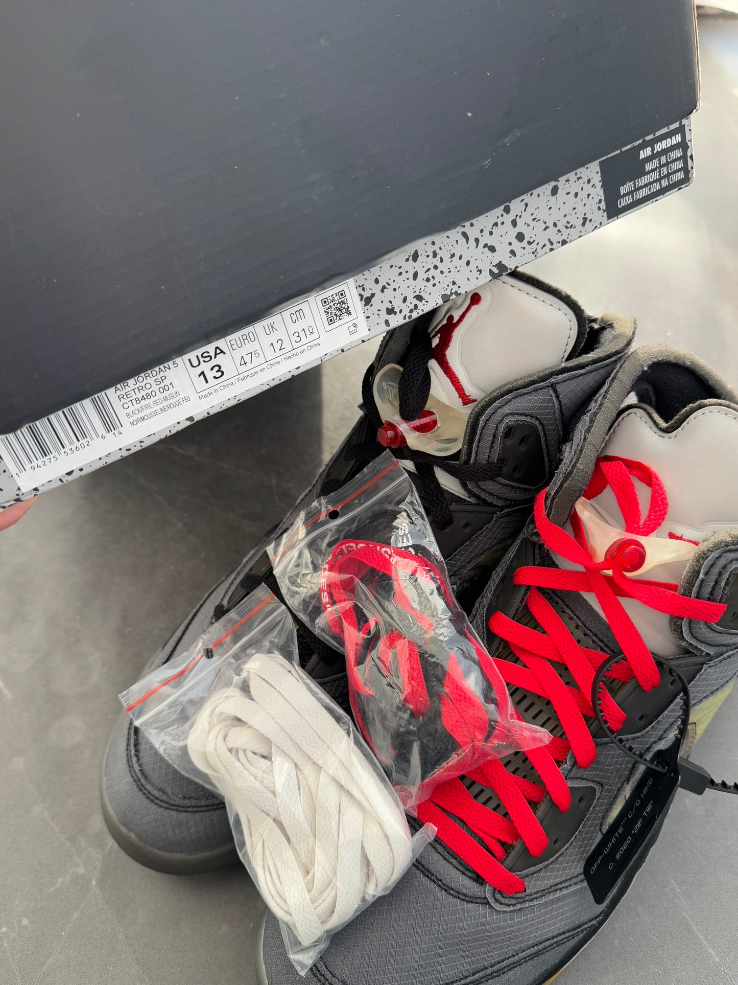 Air Jordan 5 Off-White Muslin US13