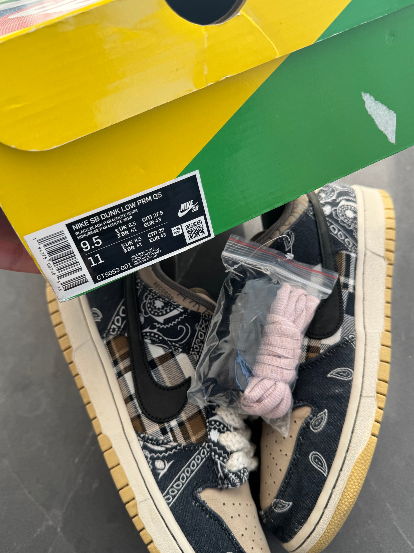 Dunk Low Pro SB Travis Scott US9.5