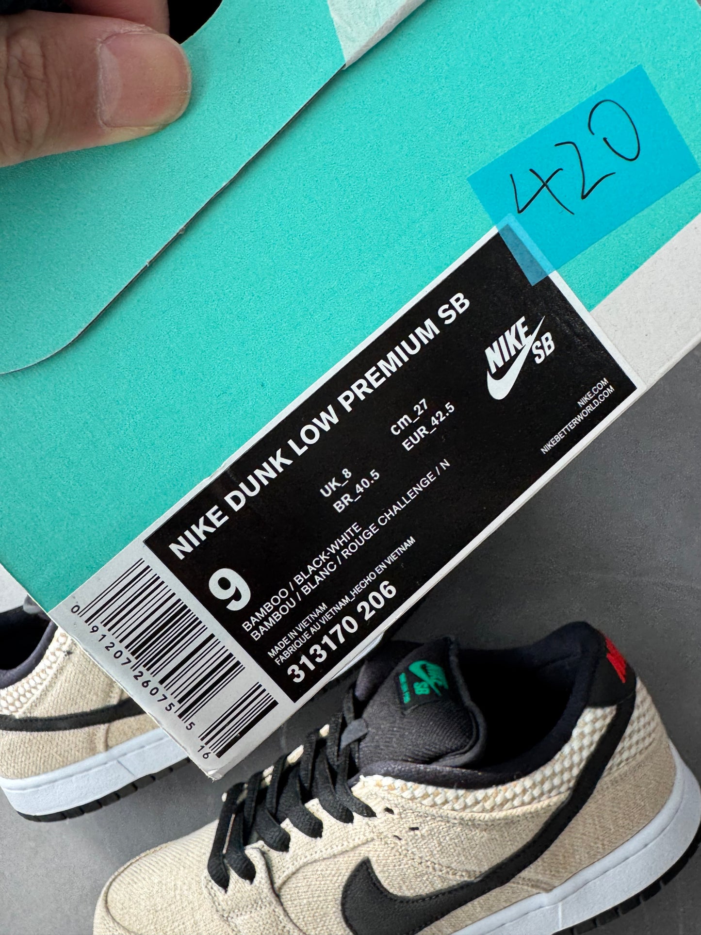 Dunk Low Premium SB 420 Hemp 2016