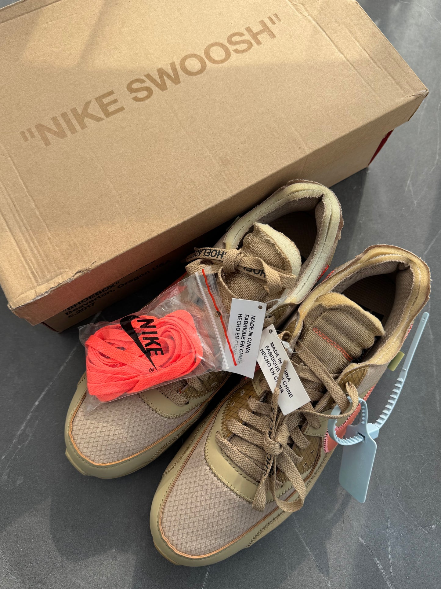 Air Max 90 Off-White Desert Ore US10.5
