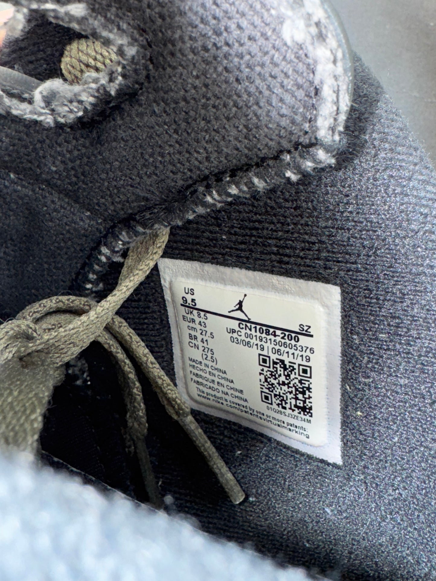 Air Jordan 6 Travis Scott Olive US9.5