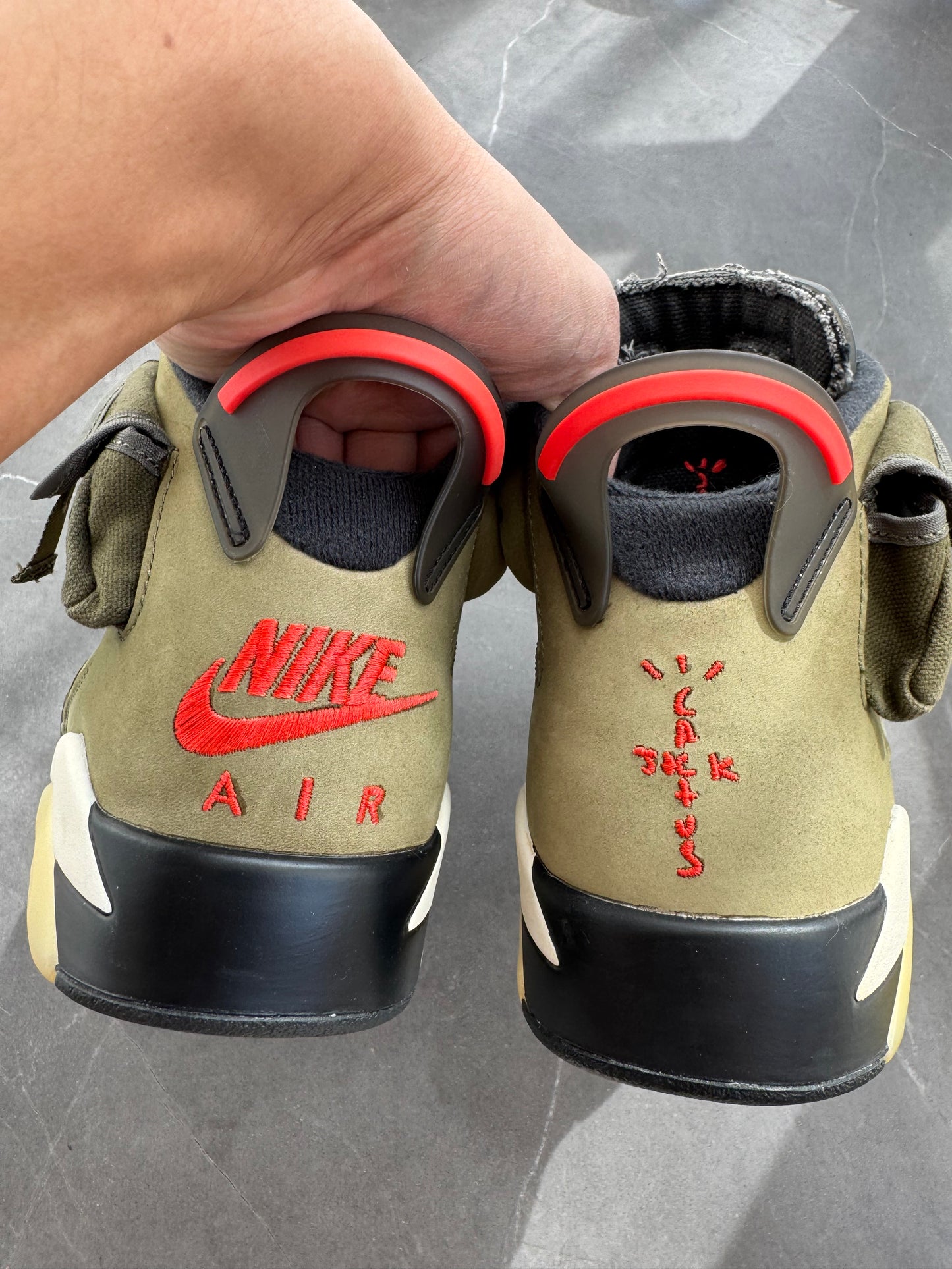 Air Jordan 6 Travis Scott Olive US9.5