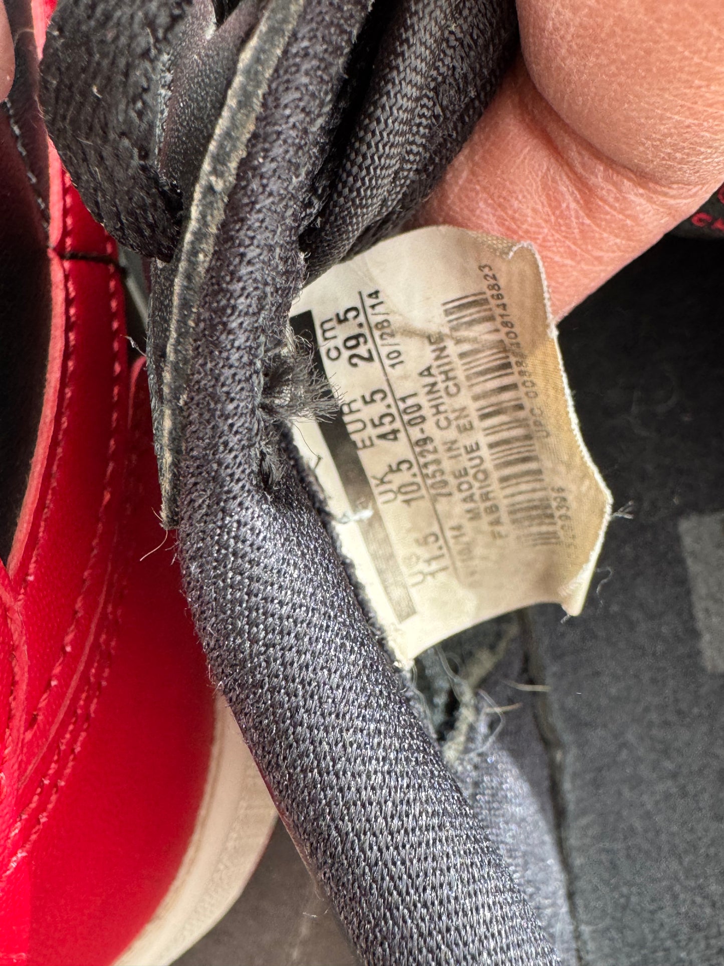 Air Jordan 1 Low Bred 2015 US11.5