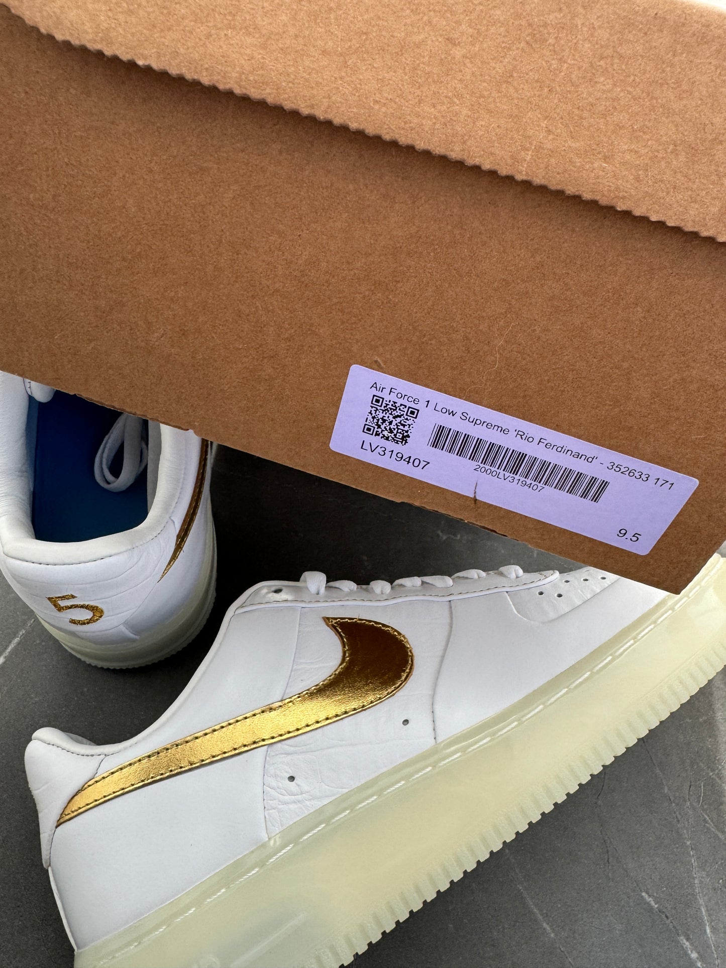 Air Force 1 Low Supreme Rio Ferdinand 2008 US9.5