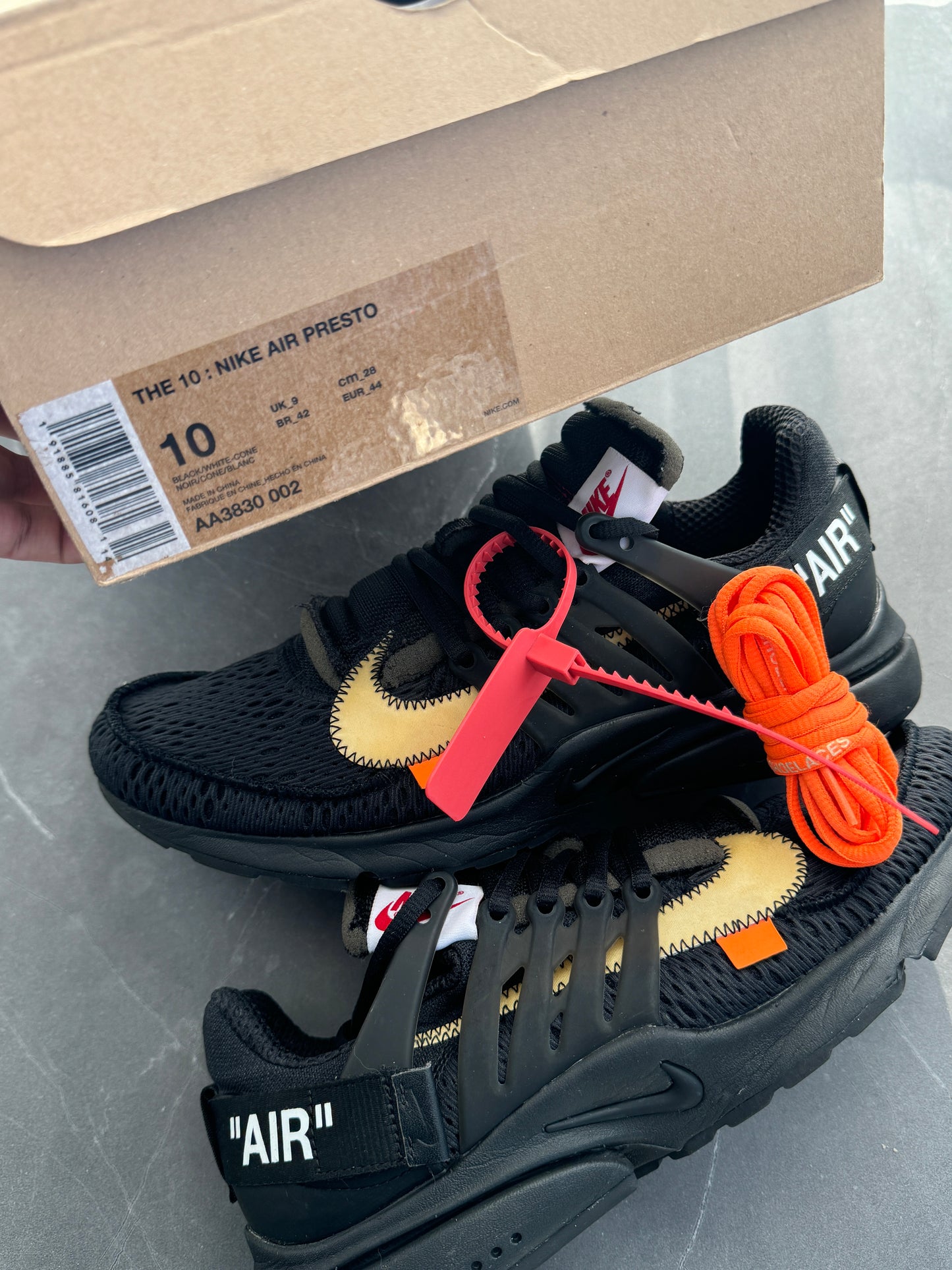 Nike Air Presto Off-White Black US10