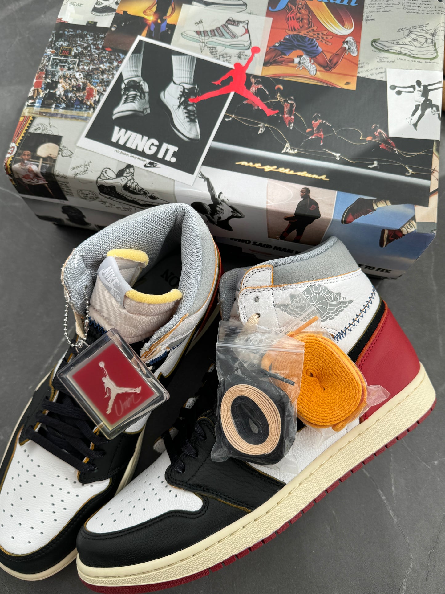 Air Jordan 1 High Union Black Toe US12