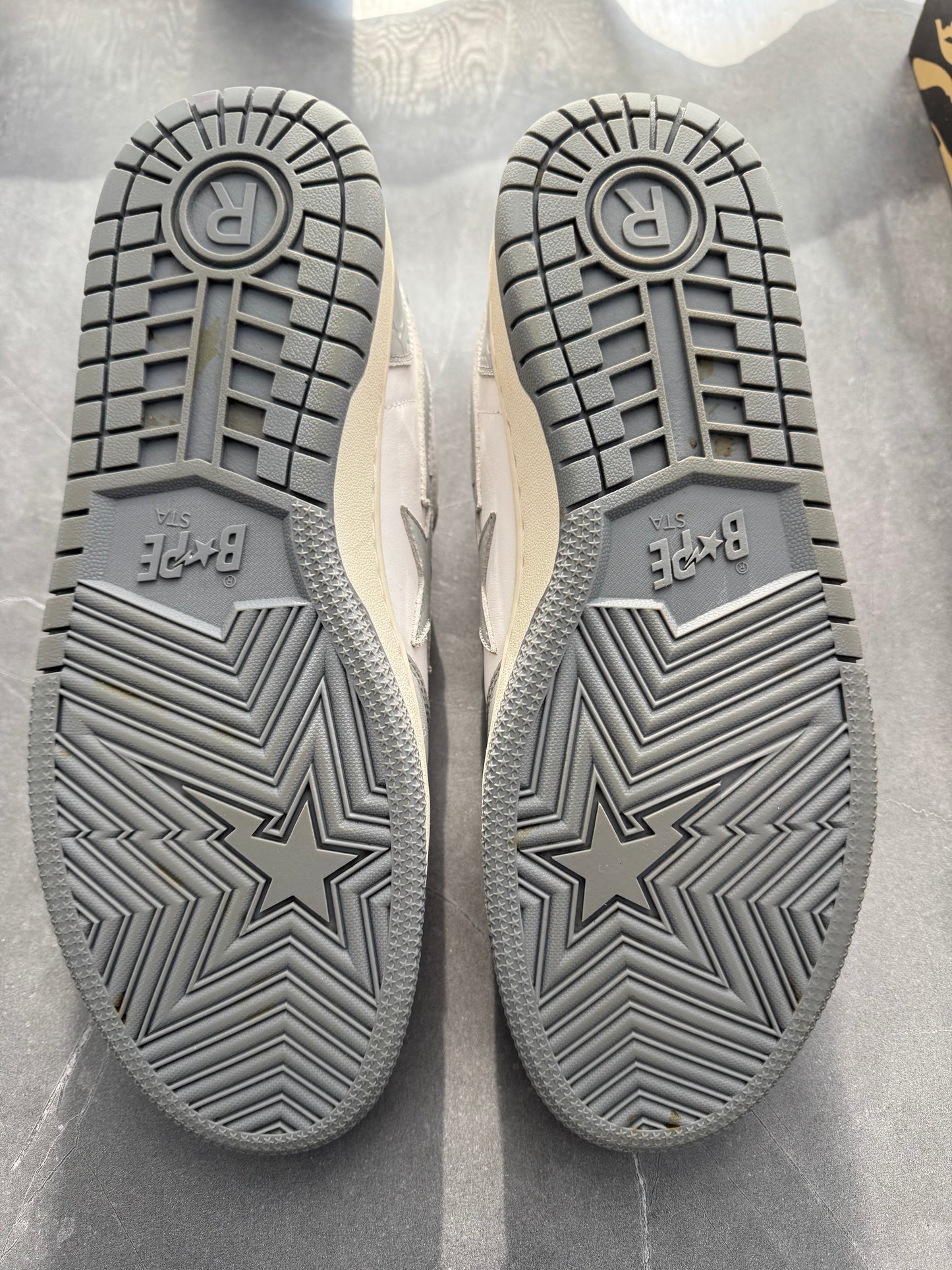 A Bathing Ape Court Sta Light Grey Cream