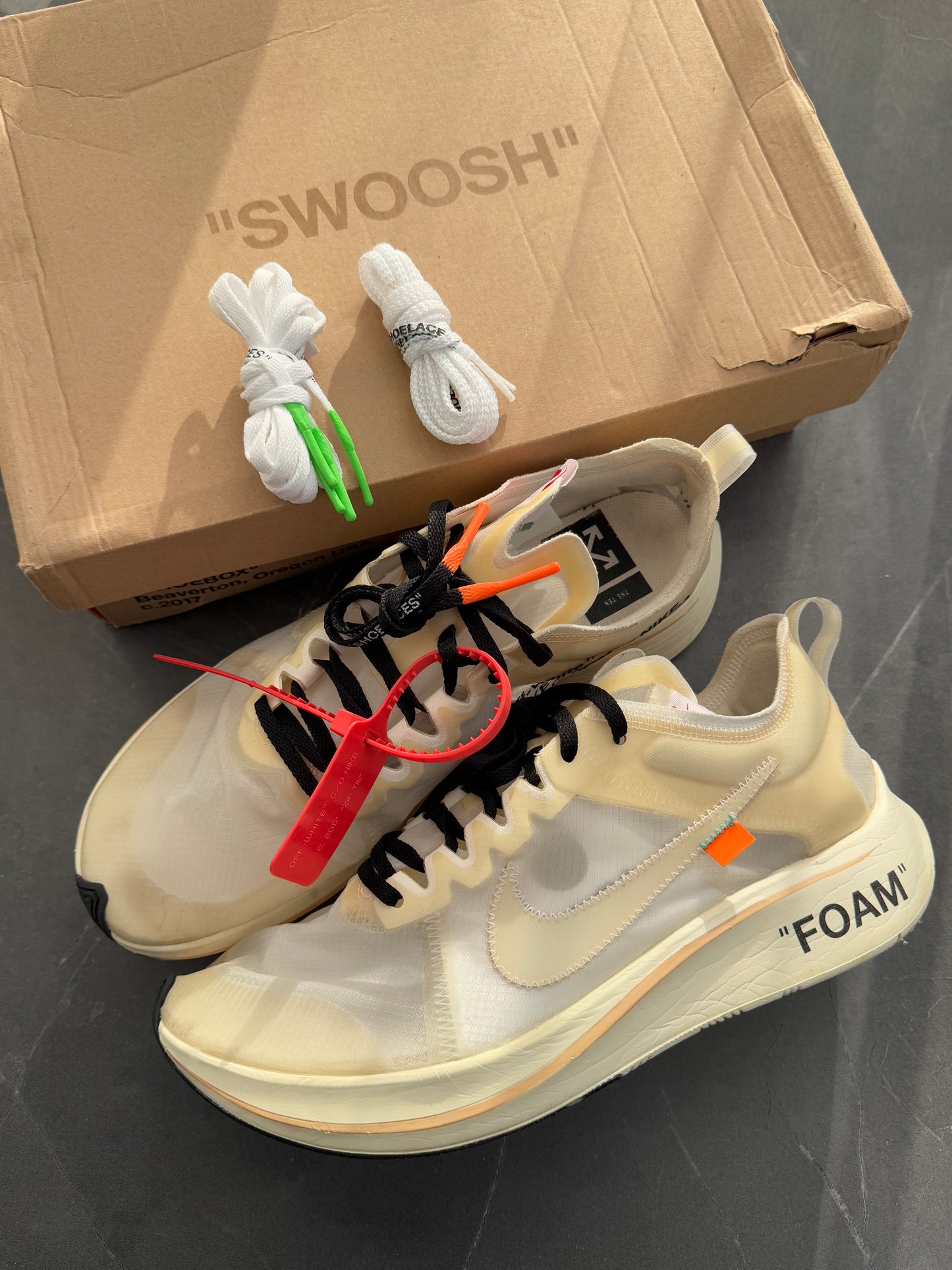 Nike Zoom Fly Off-White The Ten US11