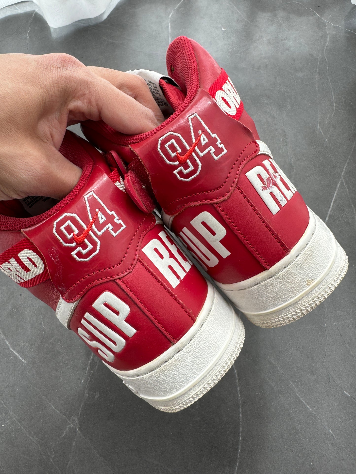 Air Force 1 High Supreme Red World Famous 2014 US10 Lot2