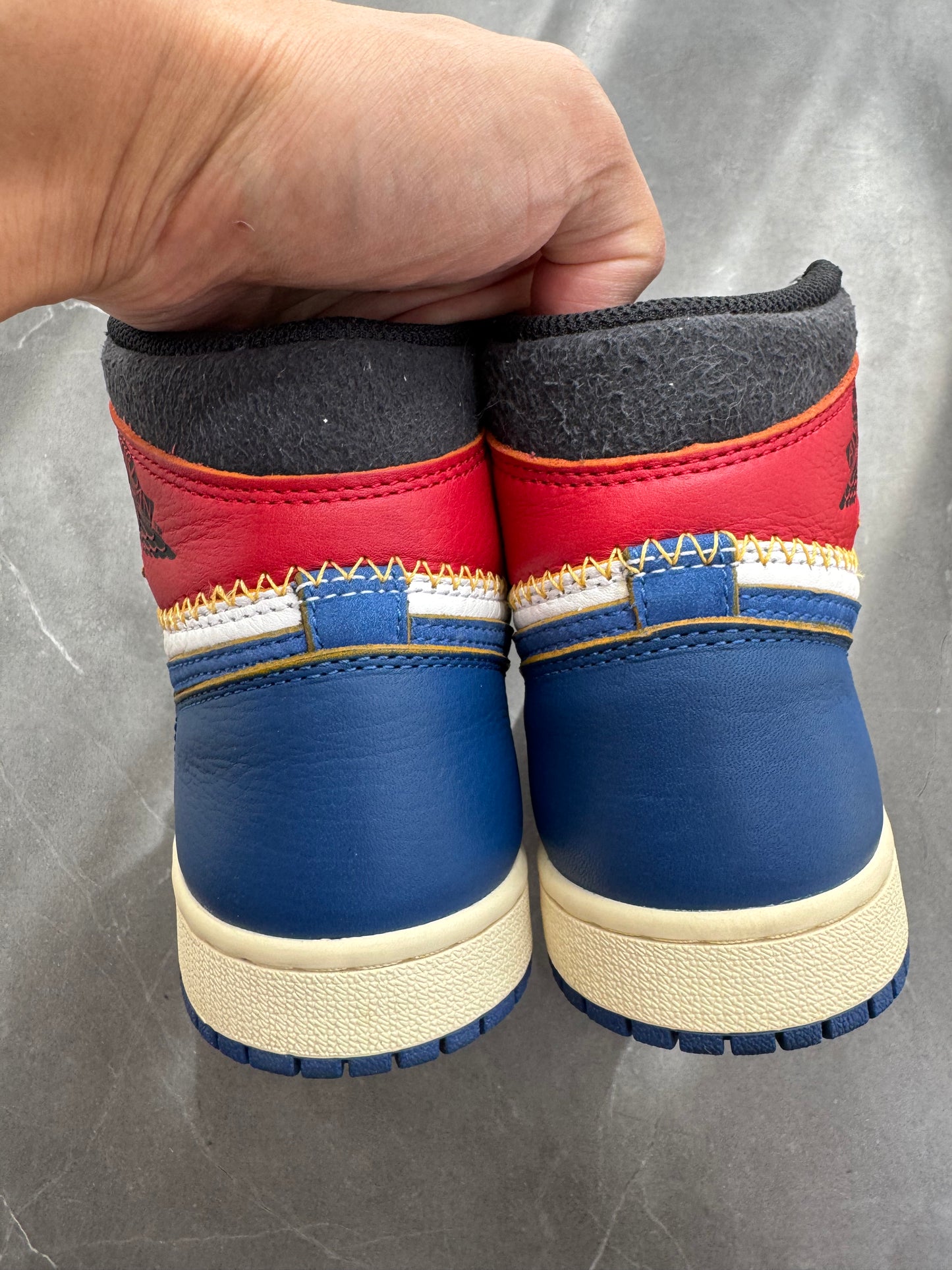 Air Jordan 1 High Union Blue Toe US5