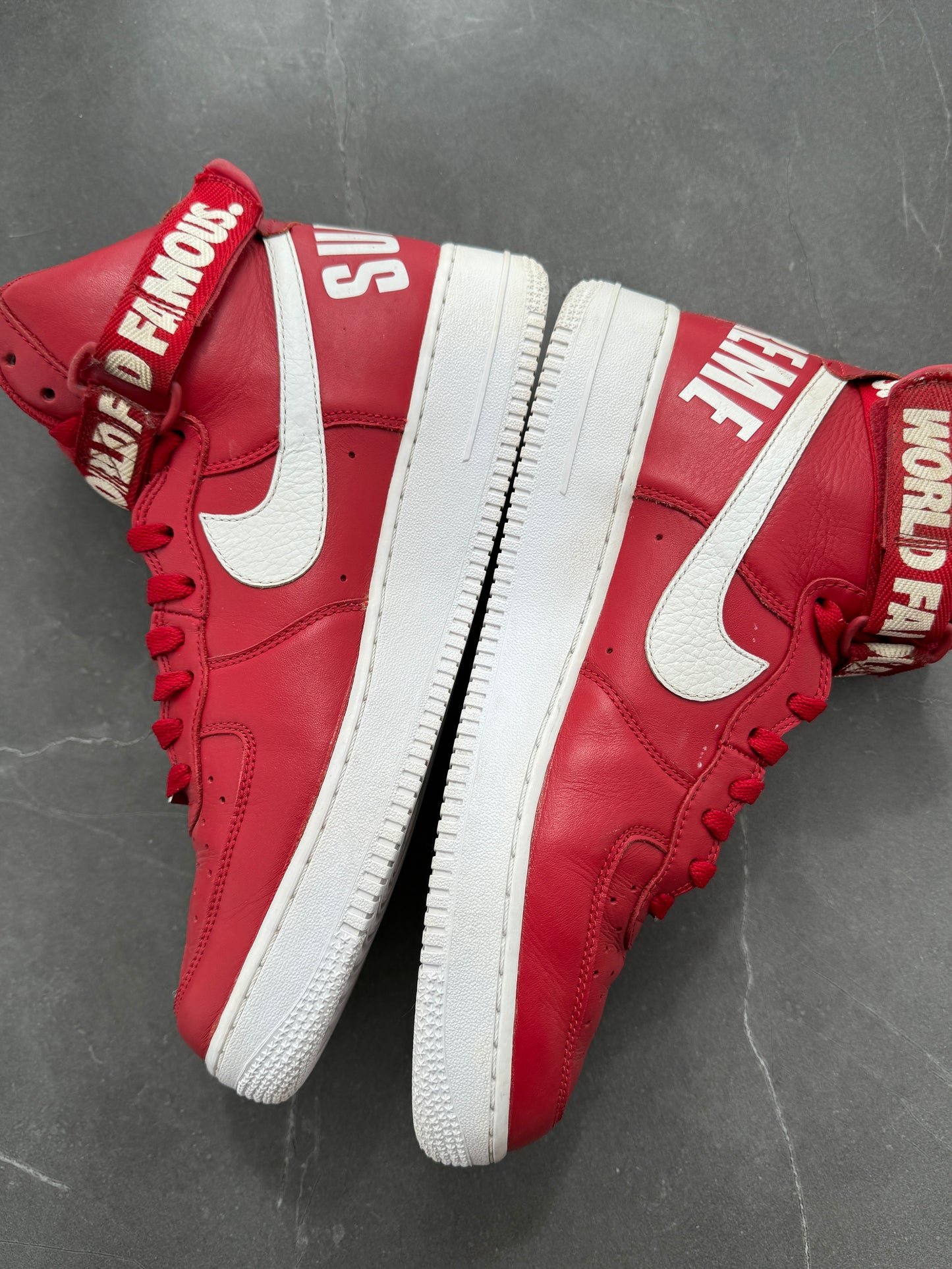 Air Force 1 High Supreme Red World Famous 2014 US10 Lot2