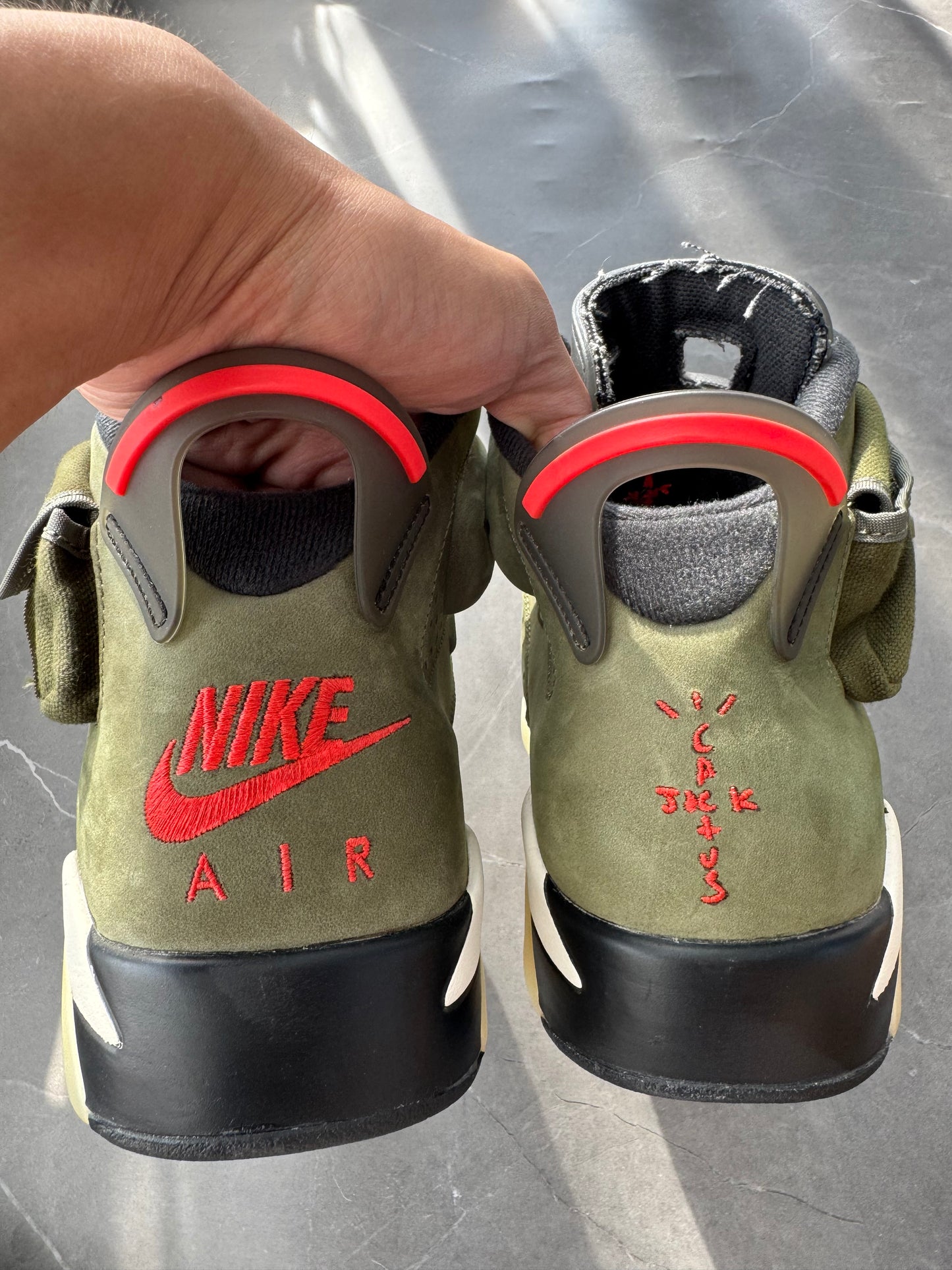 Air Jordan 6 Travis Scott Olive US11