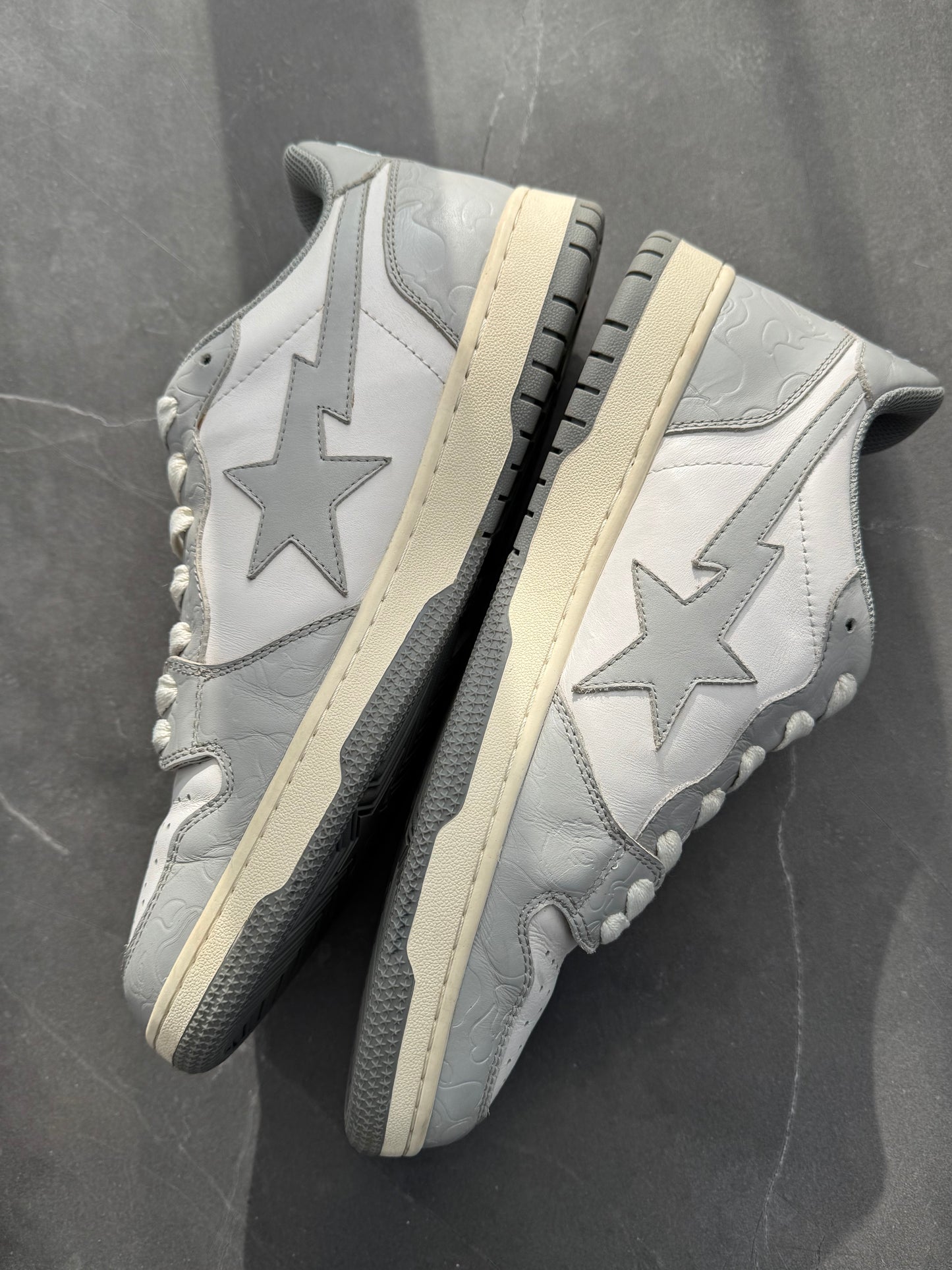 A Bathing Ape Court Sta Light Grey Cream