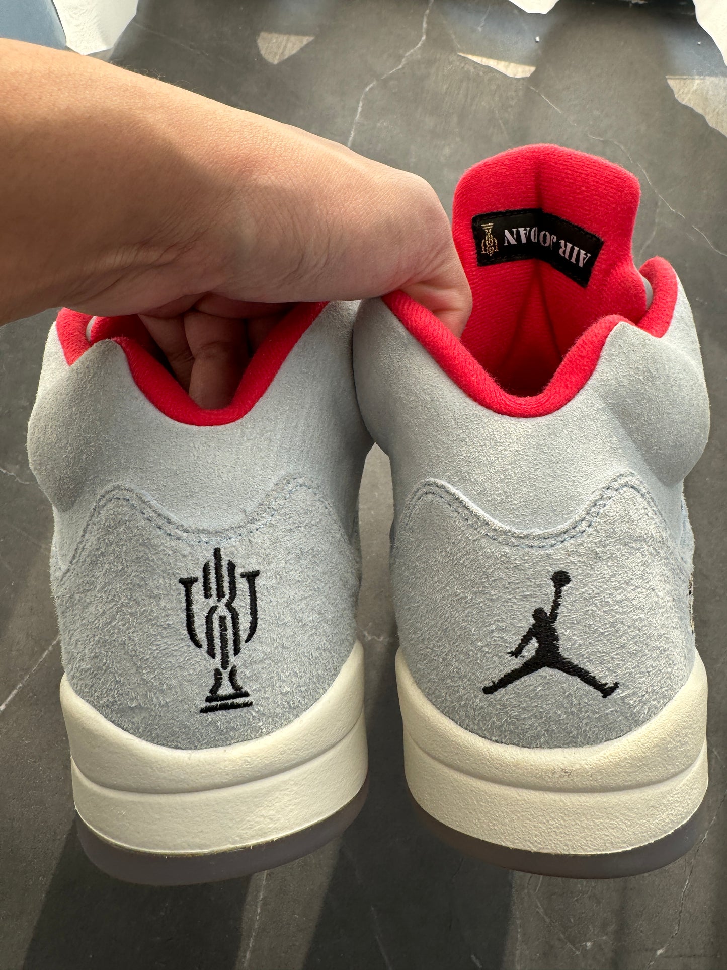 Air Jordan 5 Trophy Room Ice Blue US10