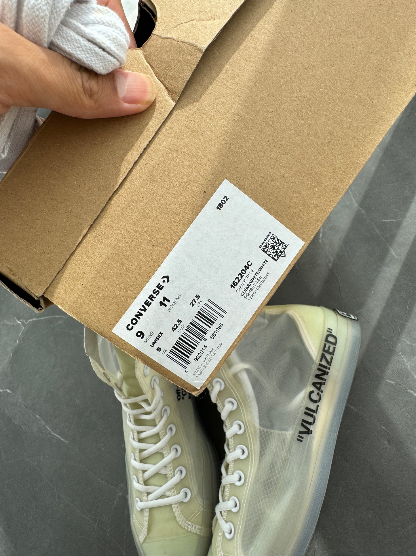 Converse Chuck Taylor All Star Off-White Vulcanized US9