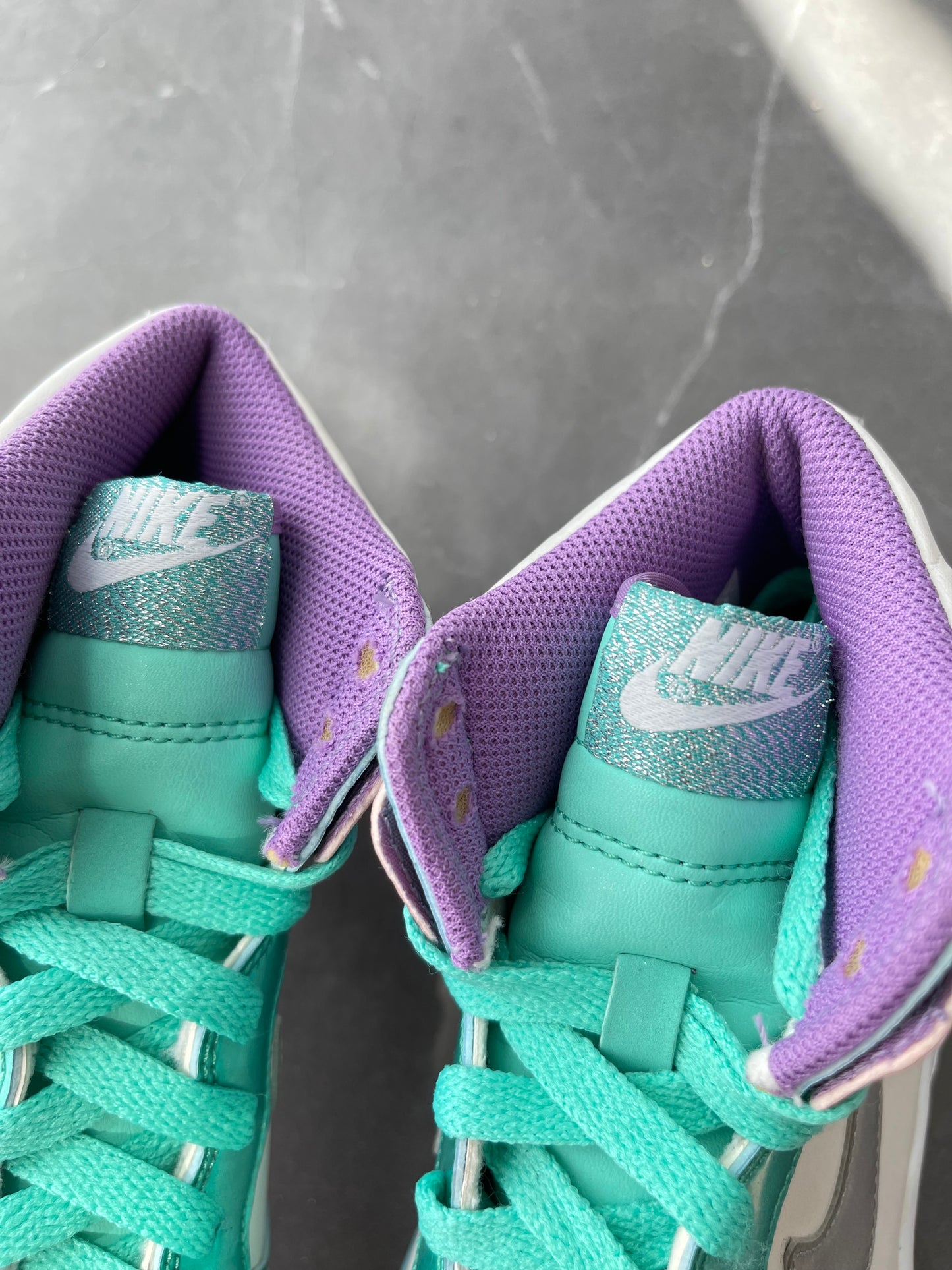 Dunk High White Purple Cool Mint Sample 2009