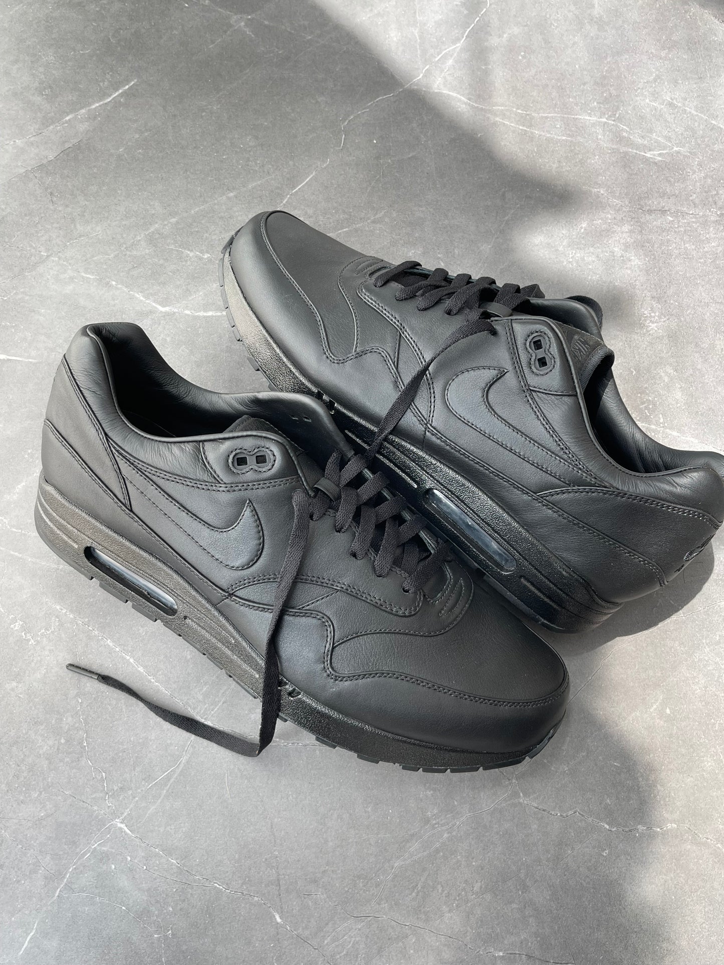 Air Max 1 Bespoke Triple Black Fit Test Sample 2015