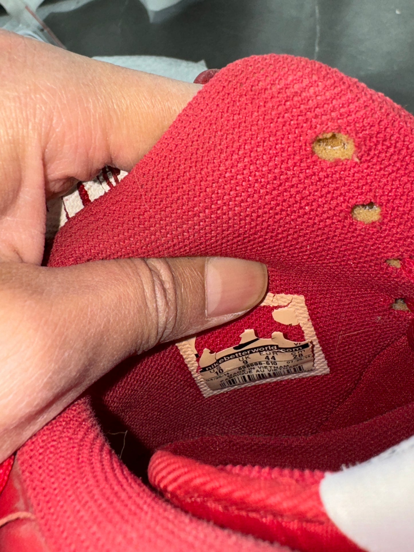 Air Force 1 High Supreme Red World Famous 2014 US10 Lot2