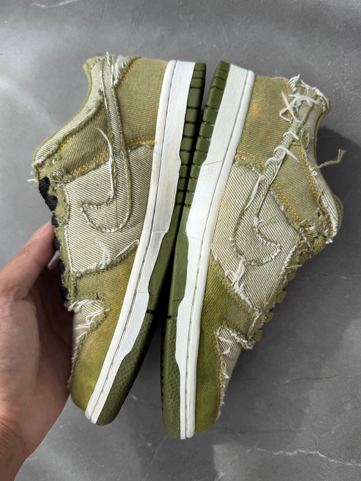 Dunk Low CL Pilgrim White Green Denim 2005 US5
