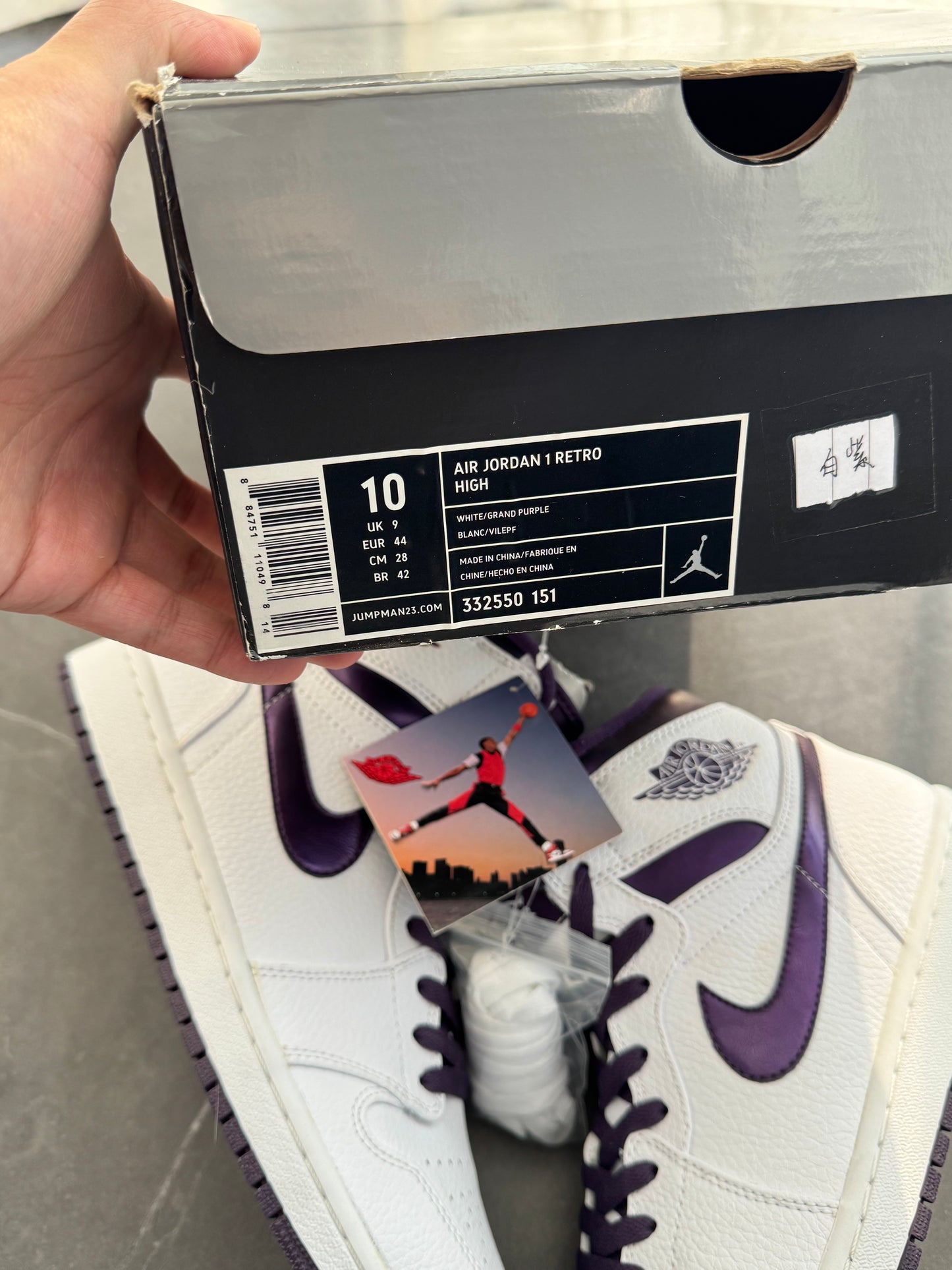 Air Jordan 1 High "Do The Right Thing" Pack 2009 Purple