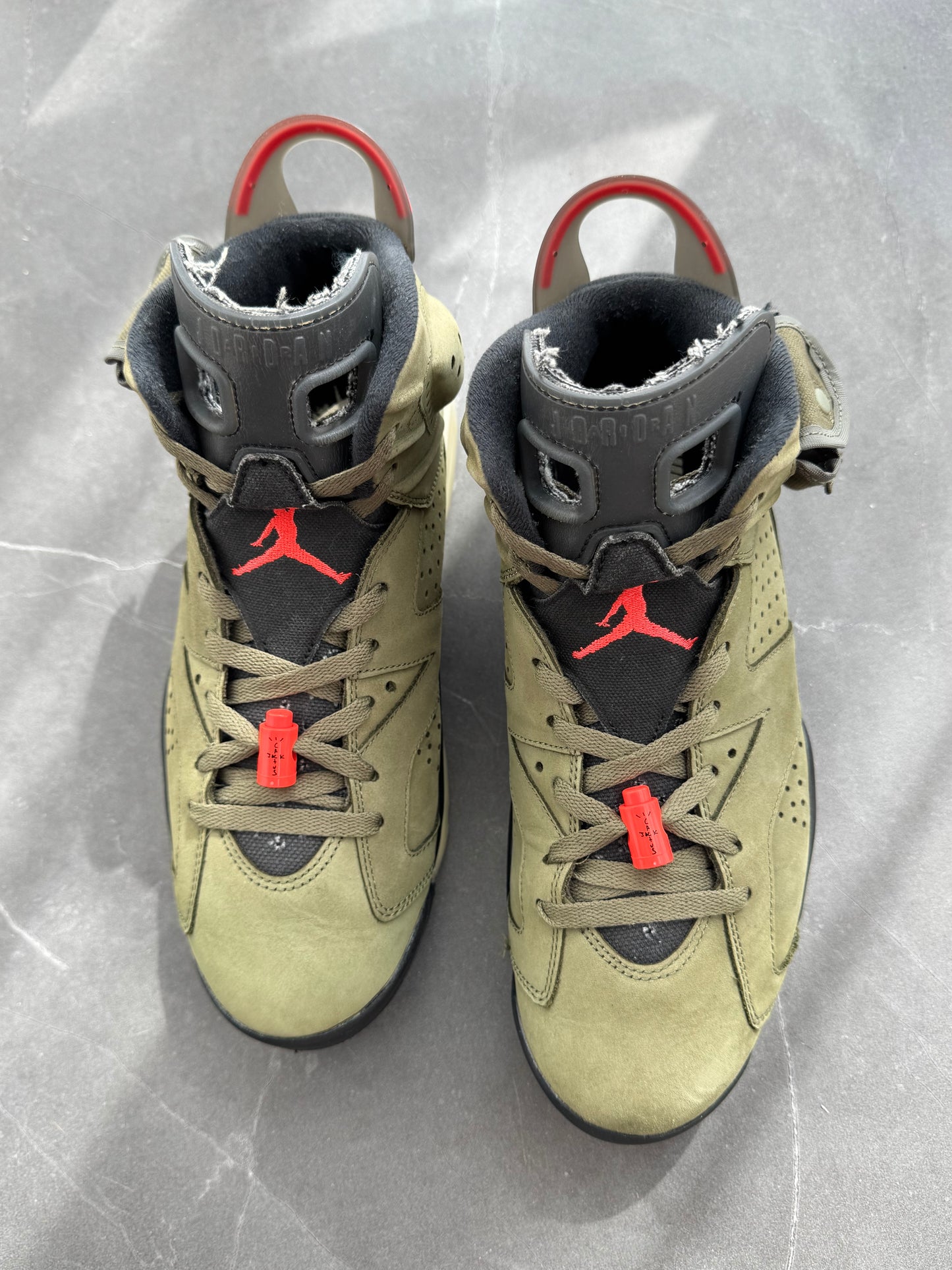 Air Jordan 6 Travis Scott Olive US9.5