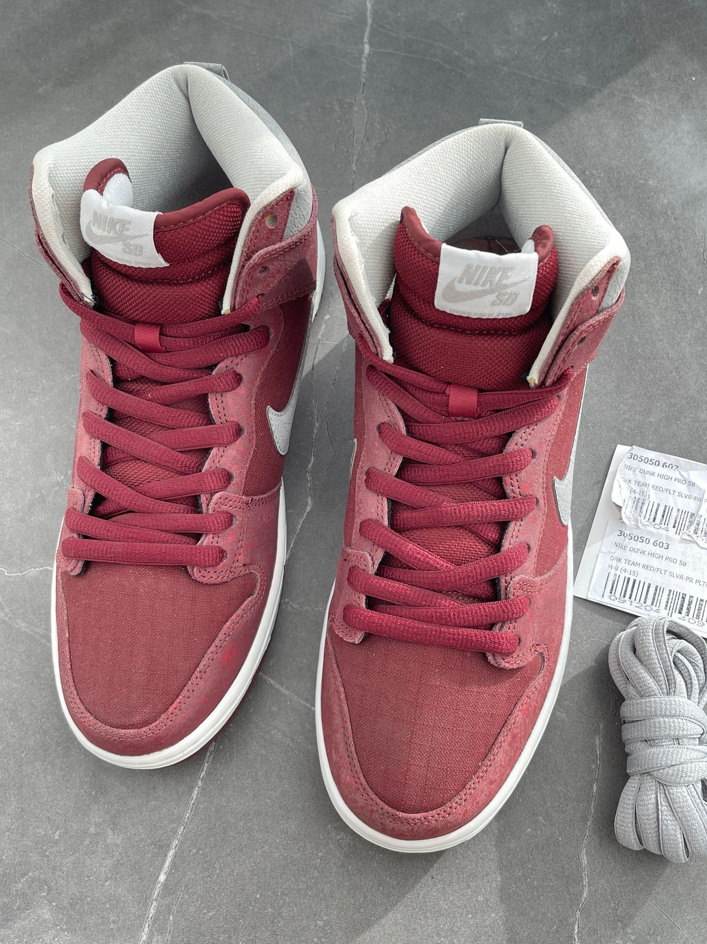 Dunk High Pro SB Brickhouse Cement Print Burgundy SAMPLE