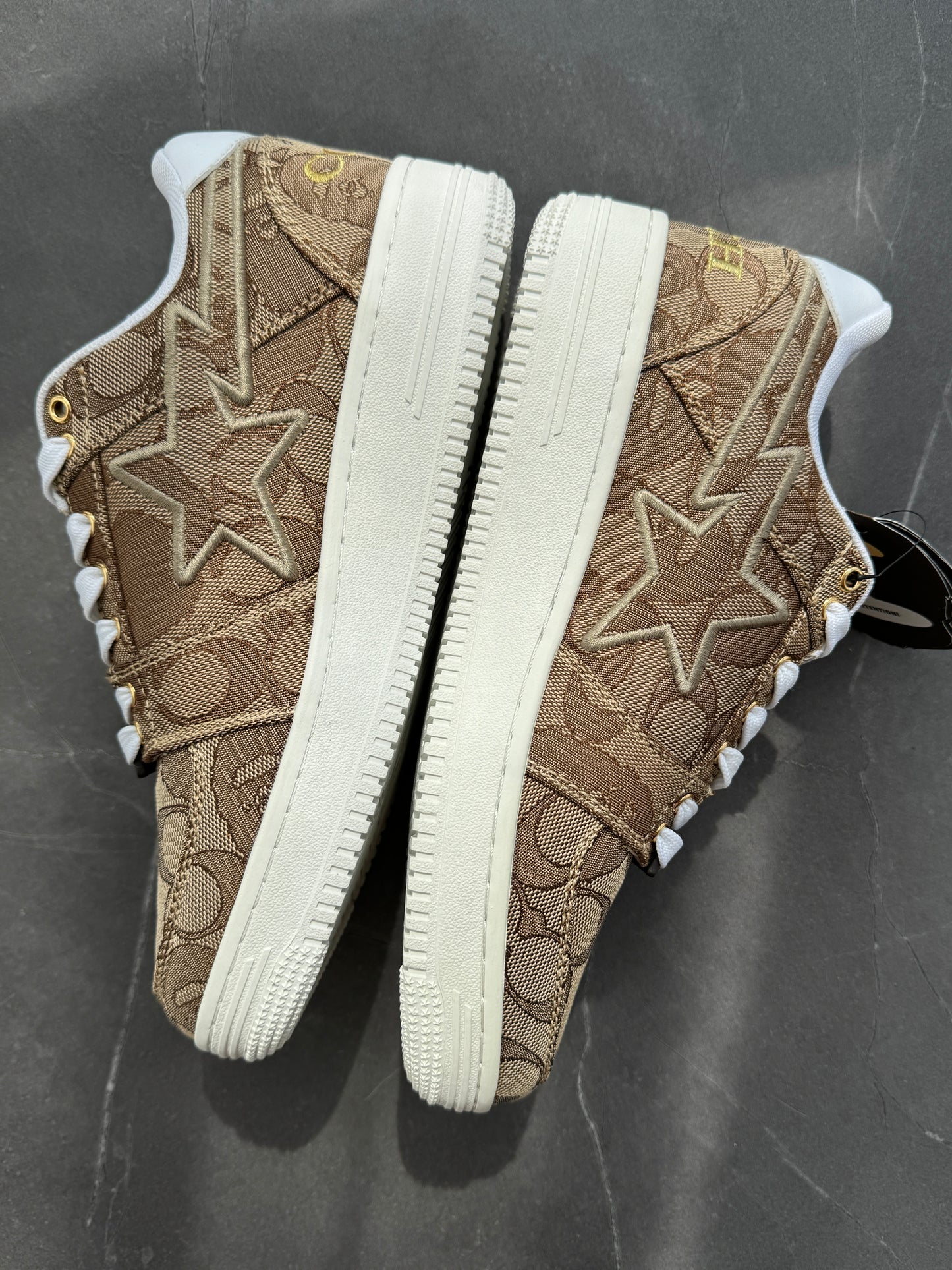 A Bathing Ape Bape Sta Low Coach Beige