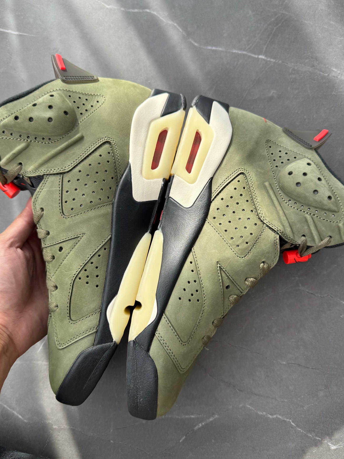 Air Jordan 6 Travis Scott Olive US11