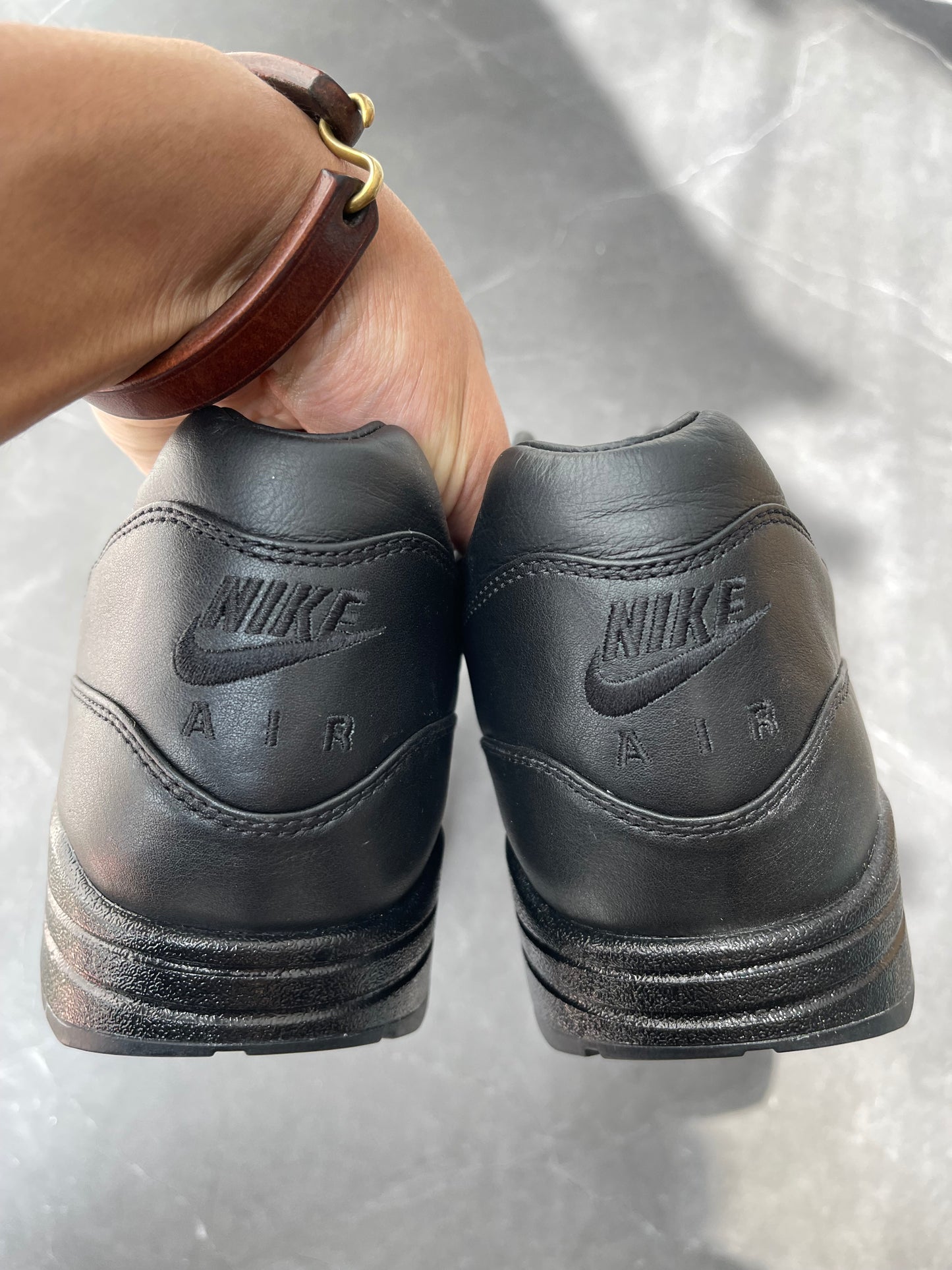 Air Max 1 Bespoke Triple Black Fit Test Sample 2015