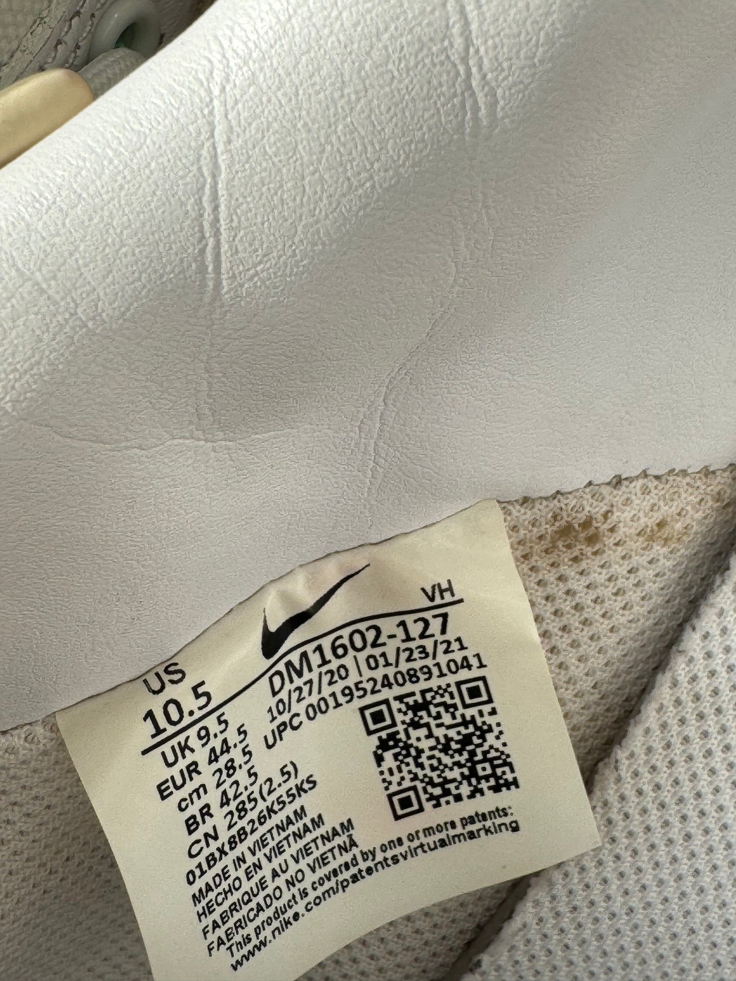 Dunk Low Off-White Lot1 US10.5