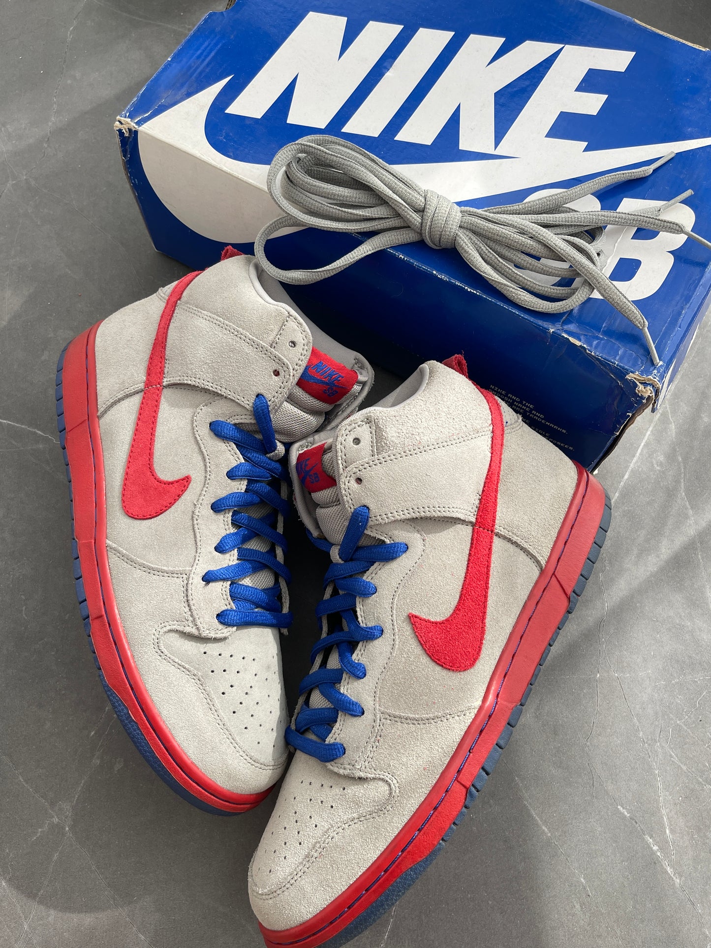 Dunk High Pro SB Medium Grey Varsity Red Old Royal 2009