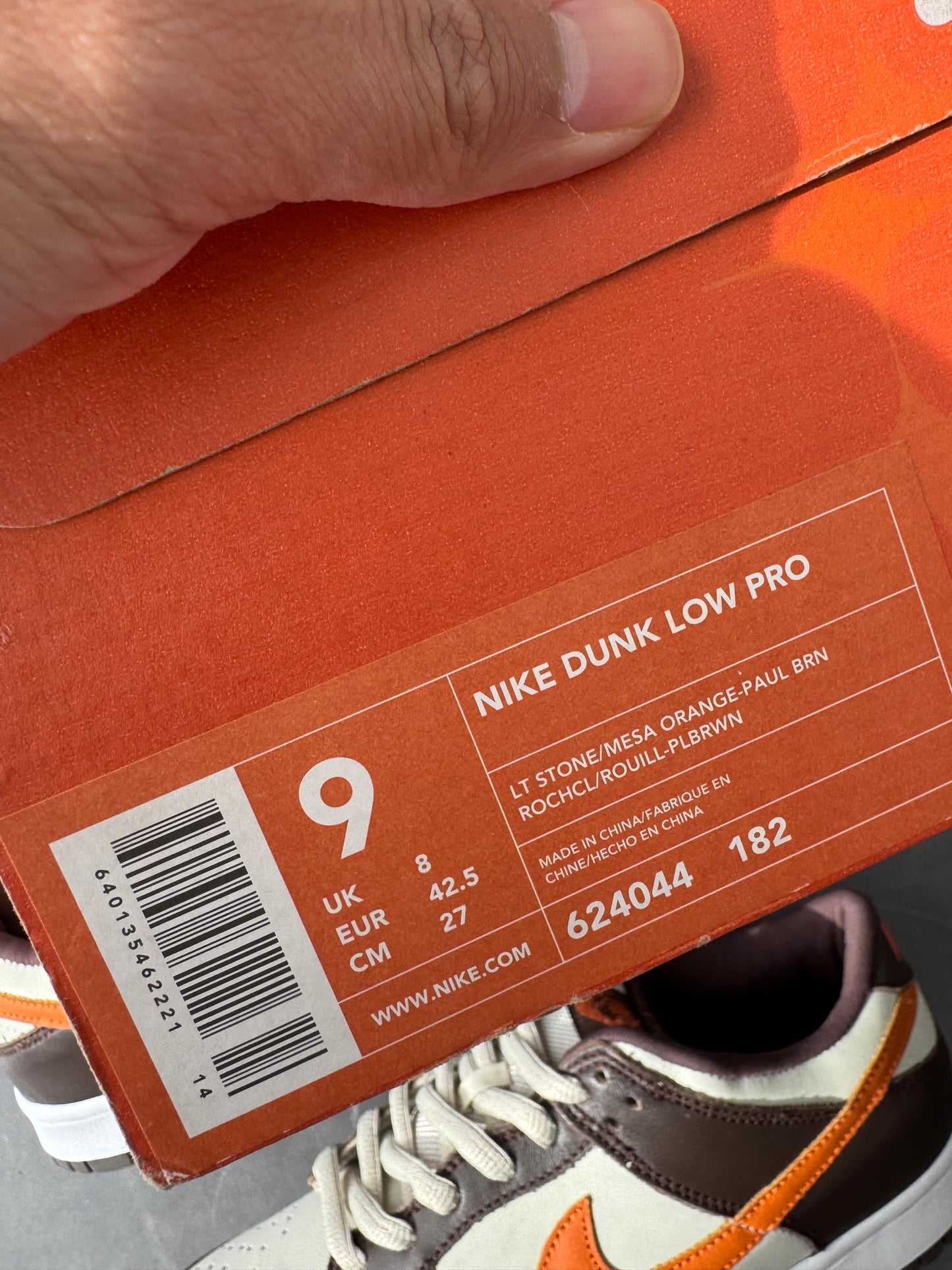 Dunk Low Pro B Mesa Orange 2002 US9