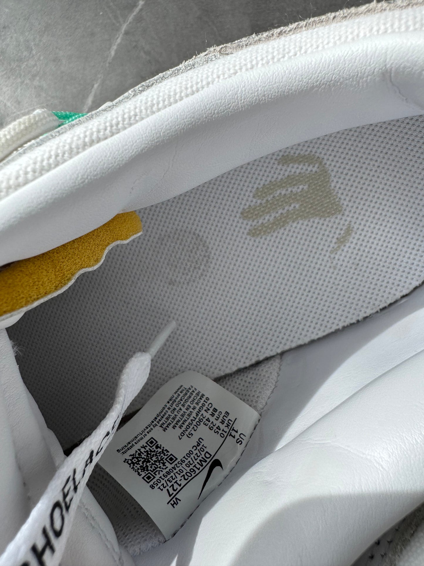 Dunk Low Off-White Lot1 US11
